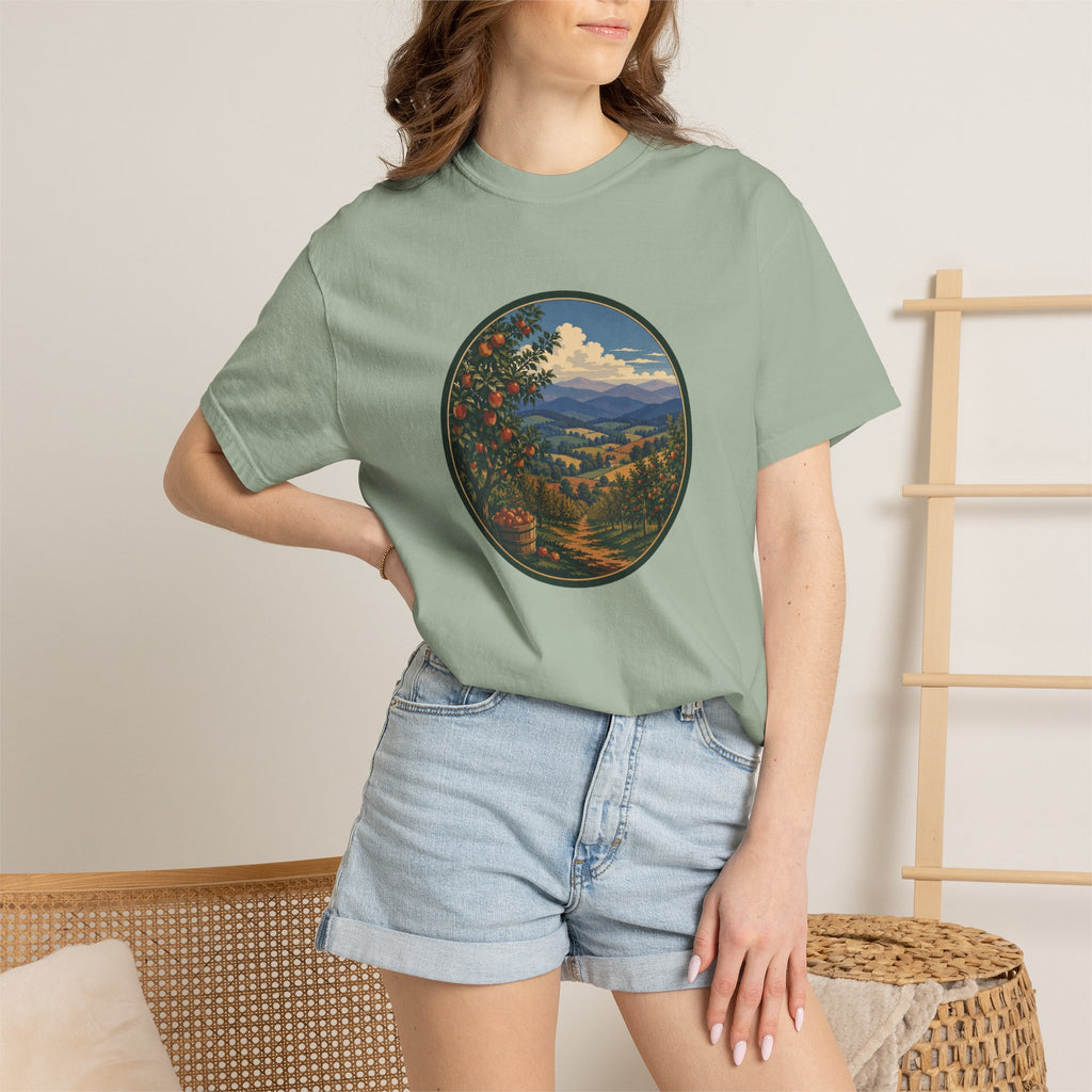 Scenic Apple Orchard Landscape T-Shirt