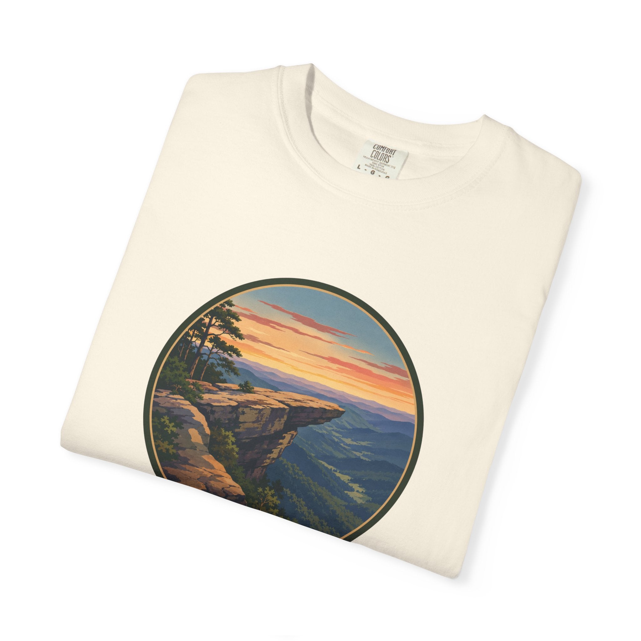 Nature Sunset Cliff T-Shirt - Blue Ridge Mountains Tee