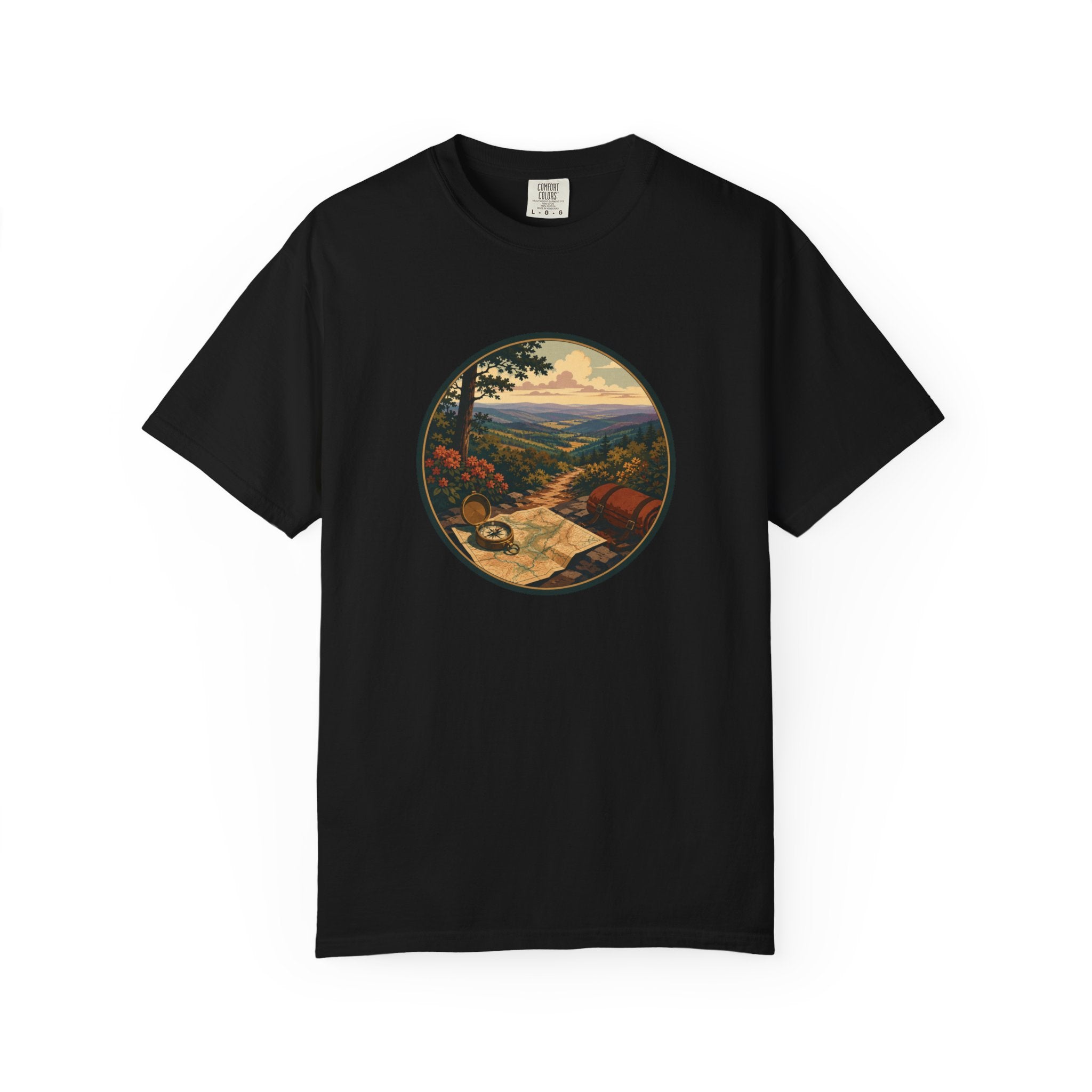 Backpacking Trail Tee - Scenic Mountain Vista T-Shirt