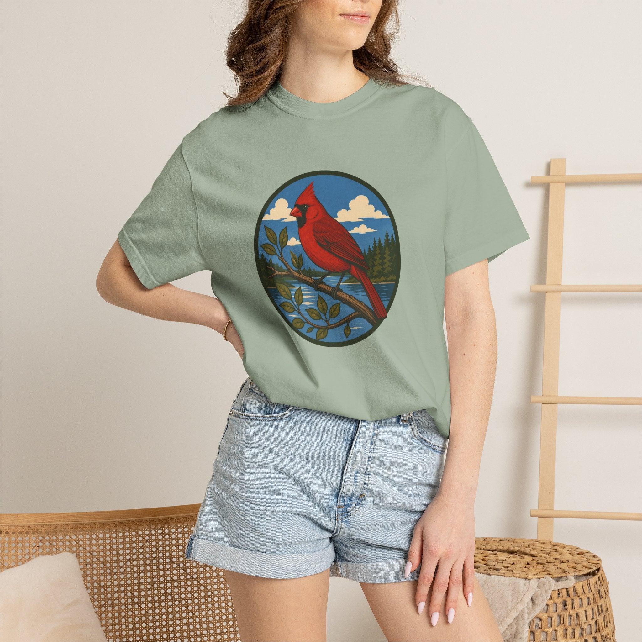Cardinal Nature T-Shirt — Red Cardinal Bird Graphic Tee