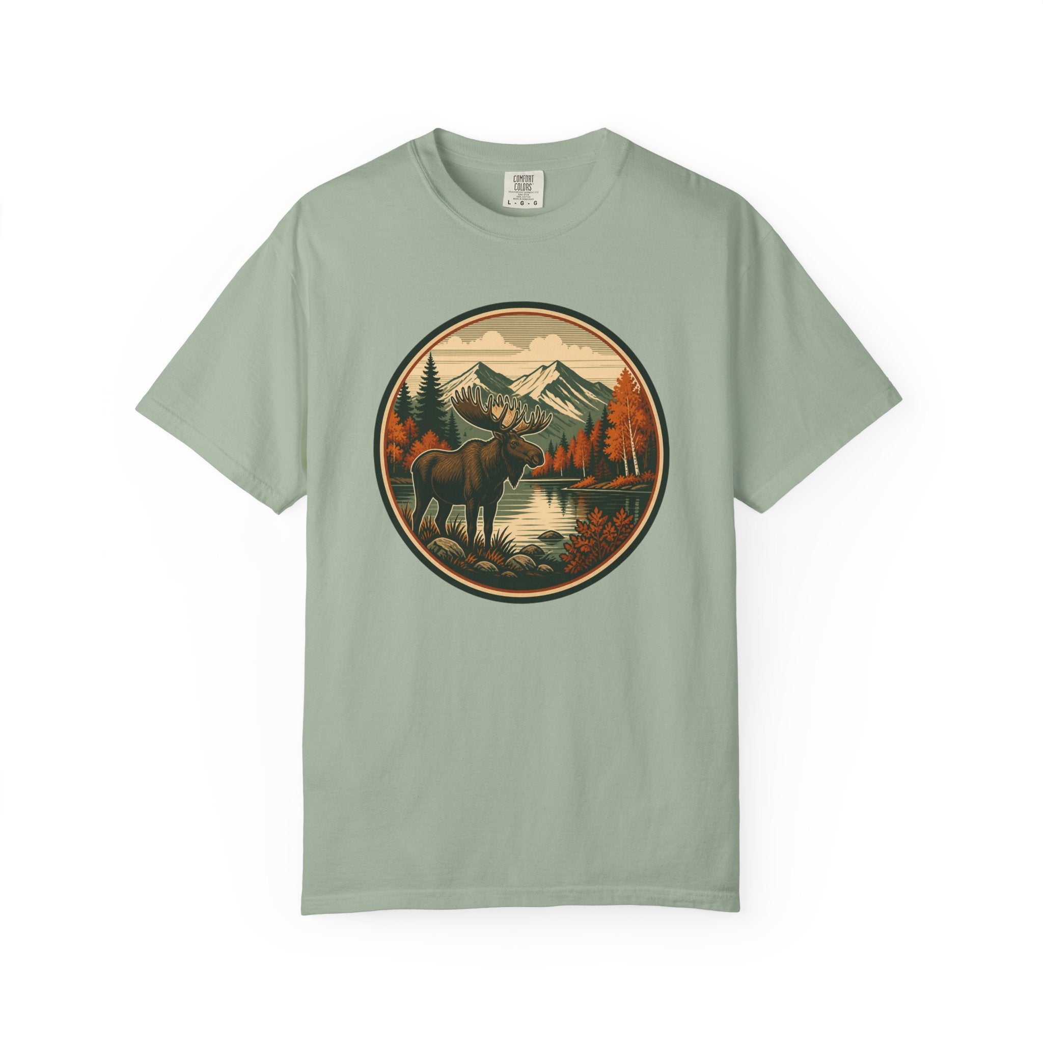 Moose Mountain Scenic T‑Shirt — Vintage Wilderness Camp Tee