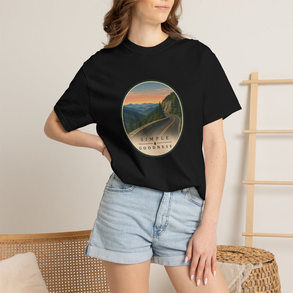 Scenic Sunset Road T-Shirt — Simple Goodness Graphic Tee