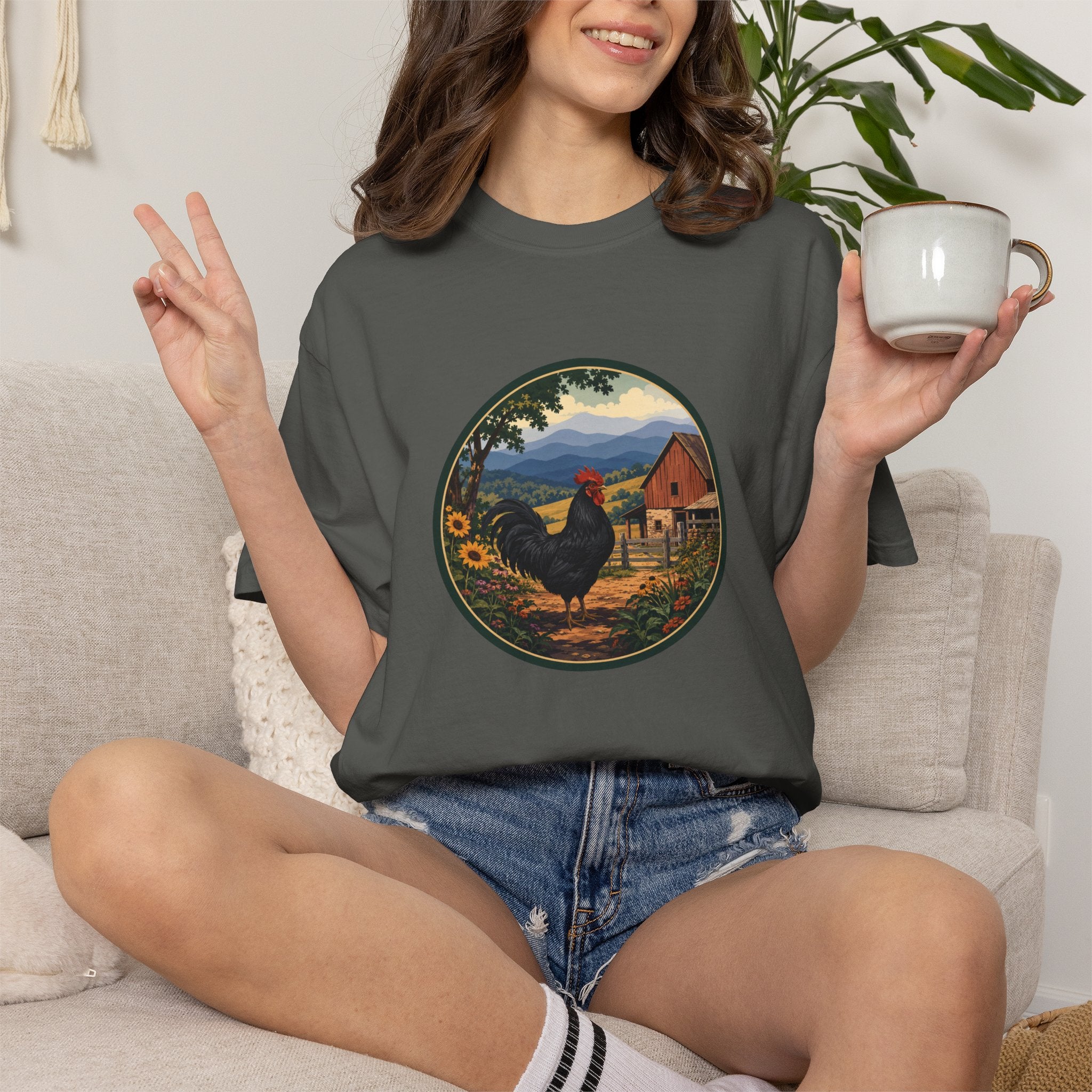 Rooster Farm Circle T-Shirt