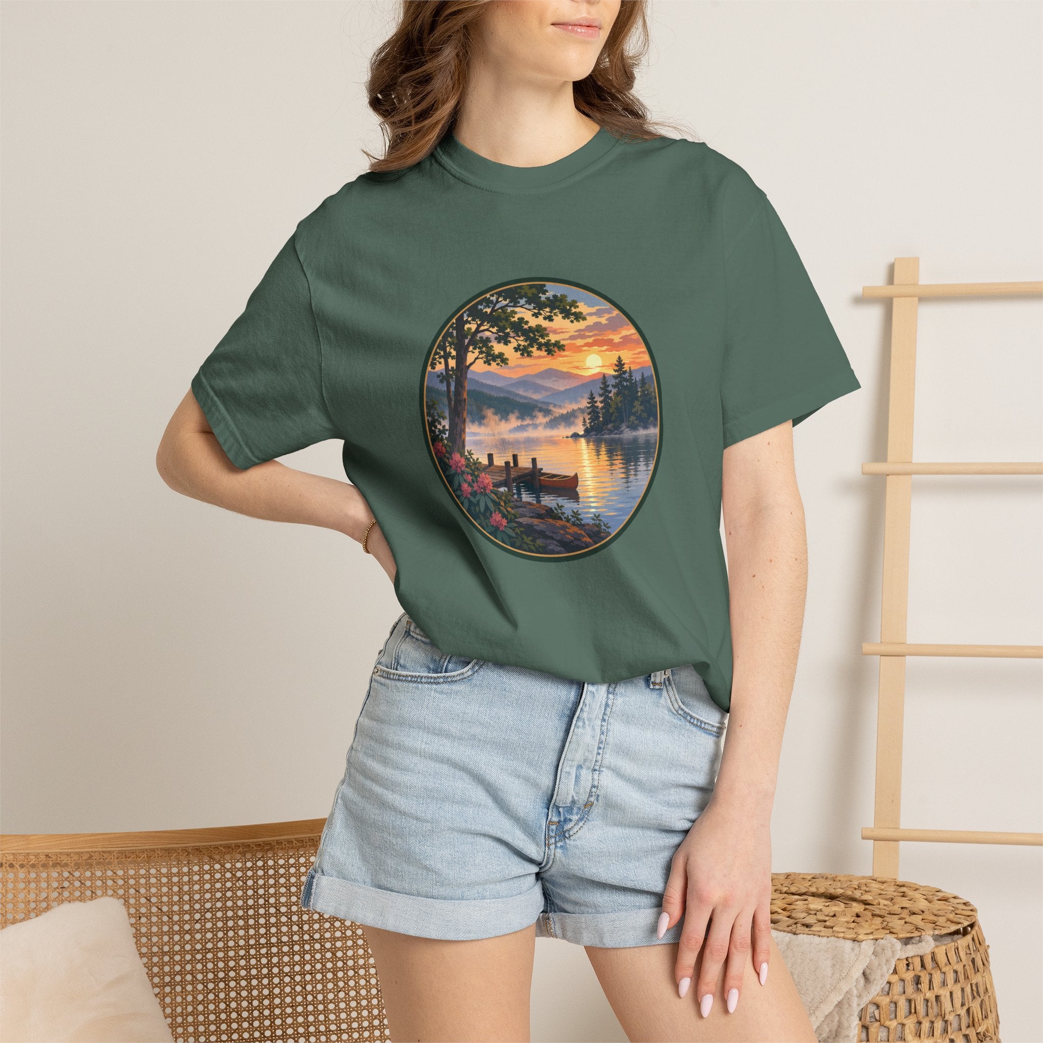 Scenic Lake Sunrise T-Shirt