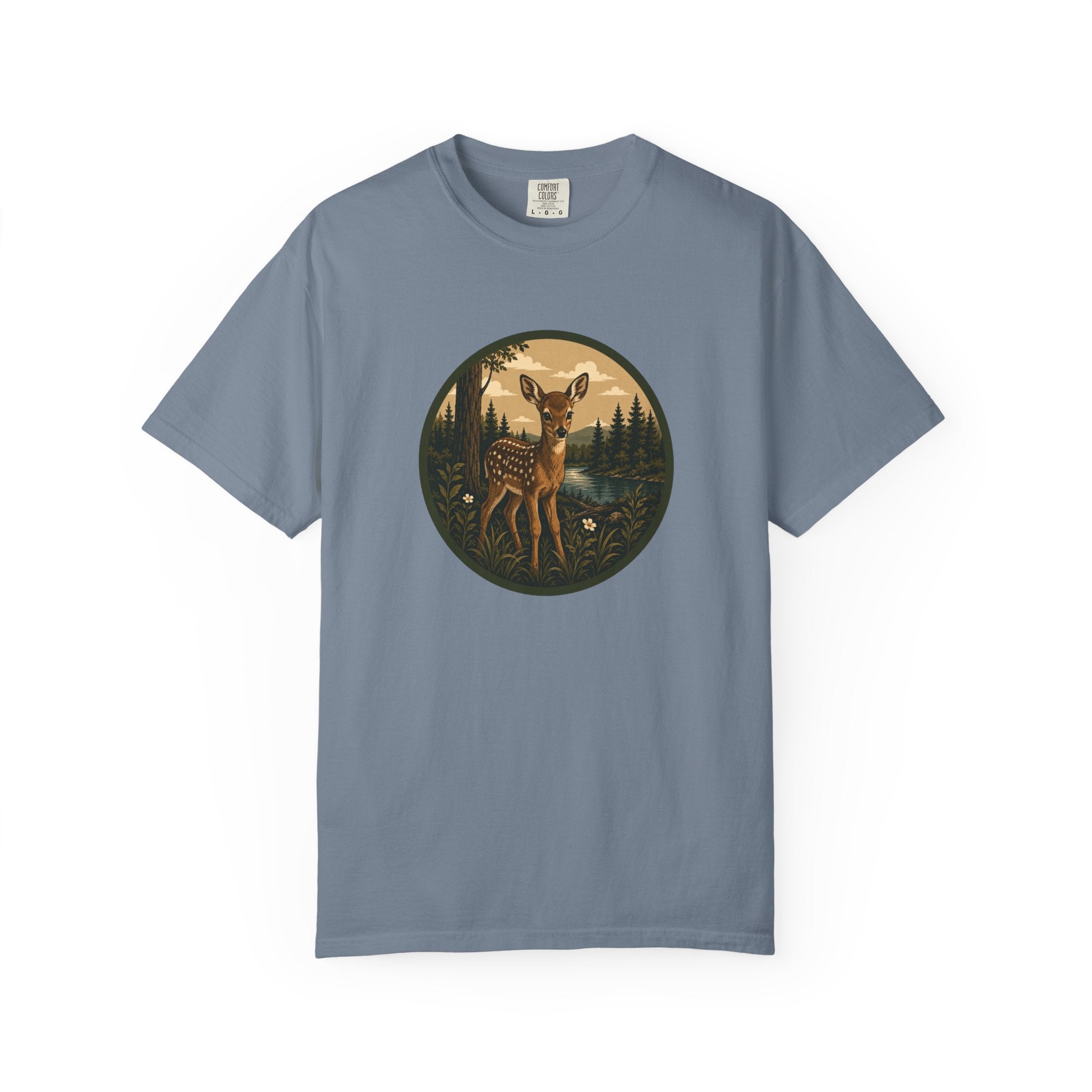 Fawn Forest Tee — Vintage Woodland Deer T-Shirt