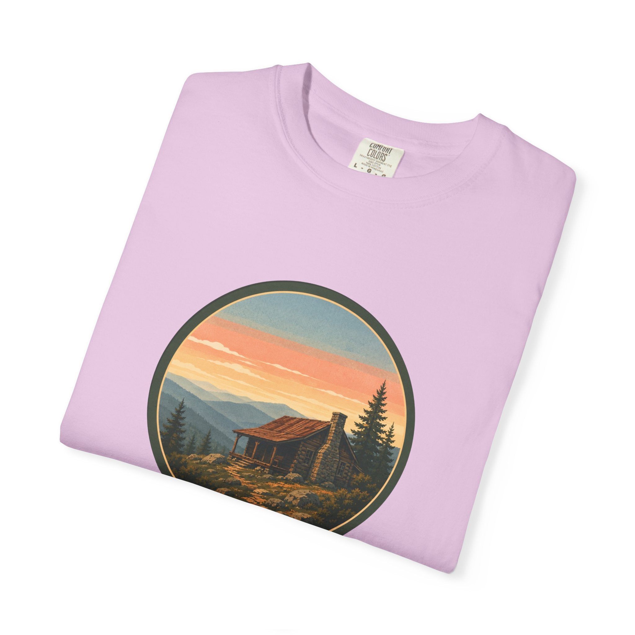 Sunset Cabin Mountain T-Shirt