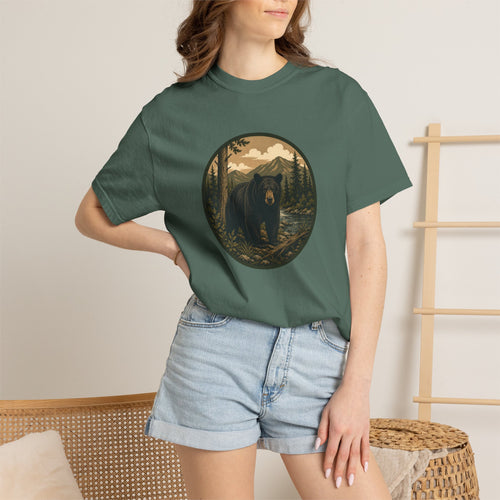 Bear Forest Graphic T-Shirt — Vintage Mountain Wilderness Tee
