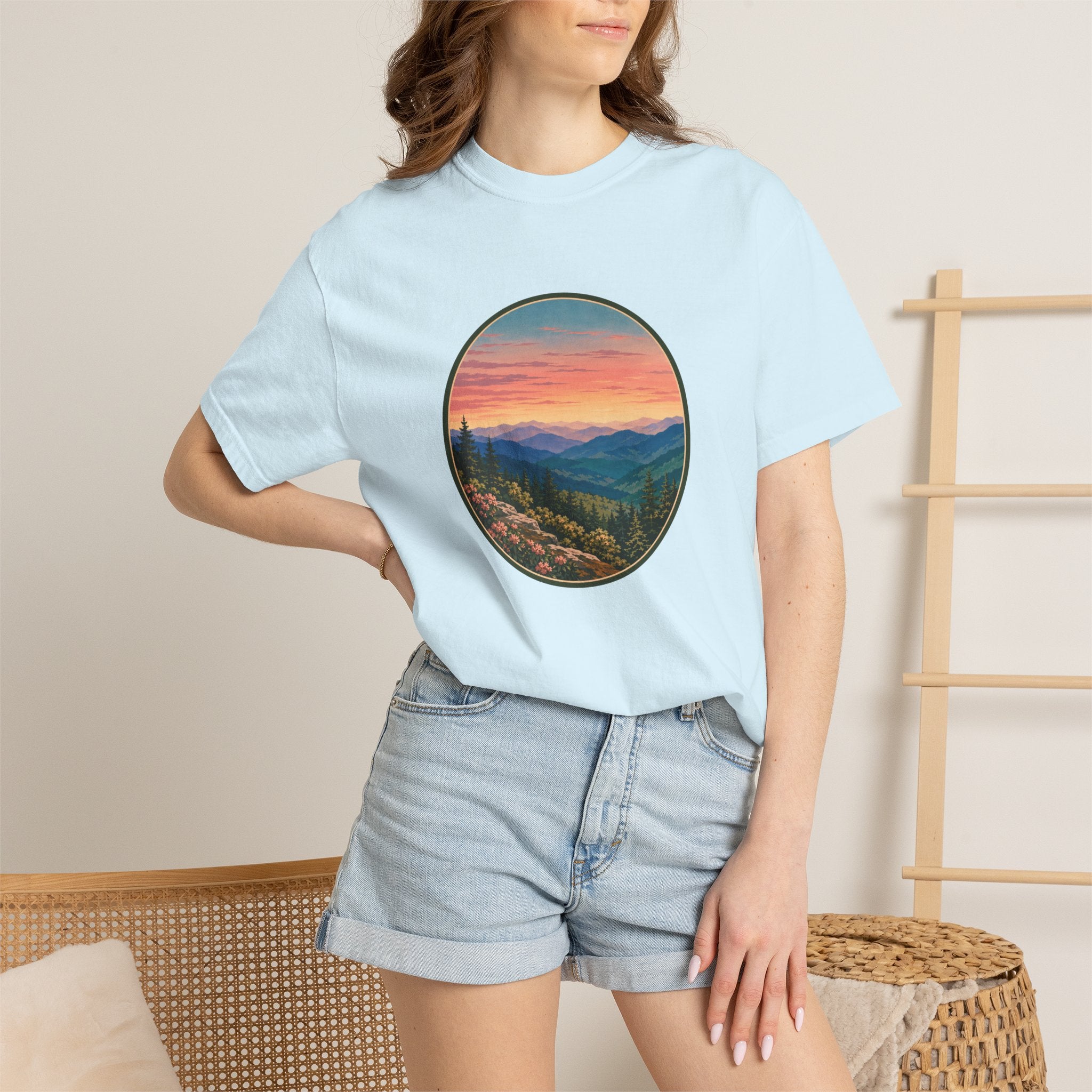Sunset Mountain Landscape T-Shirt
