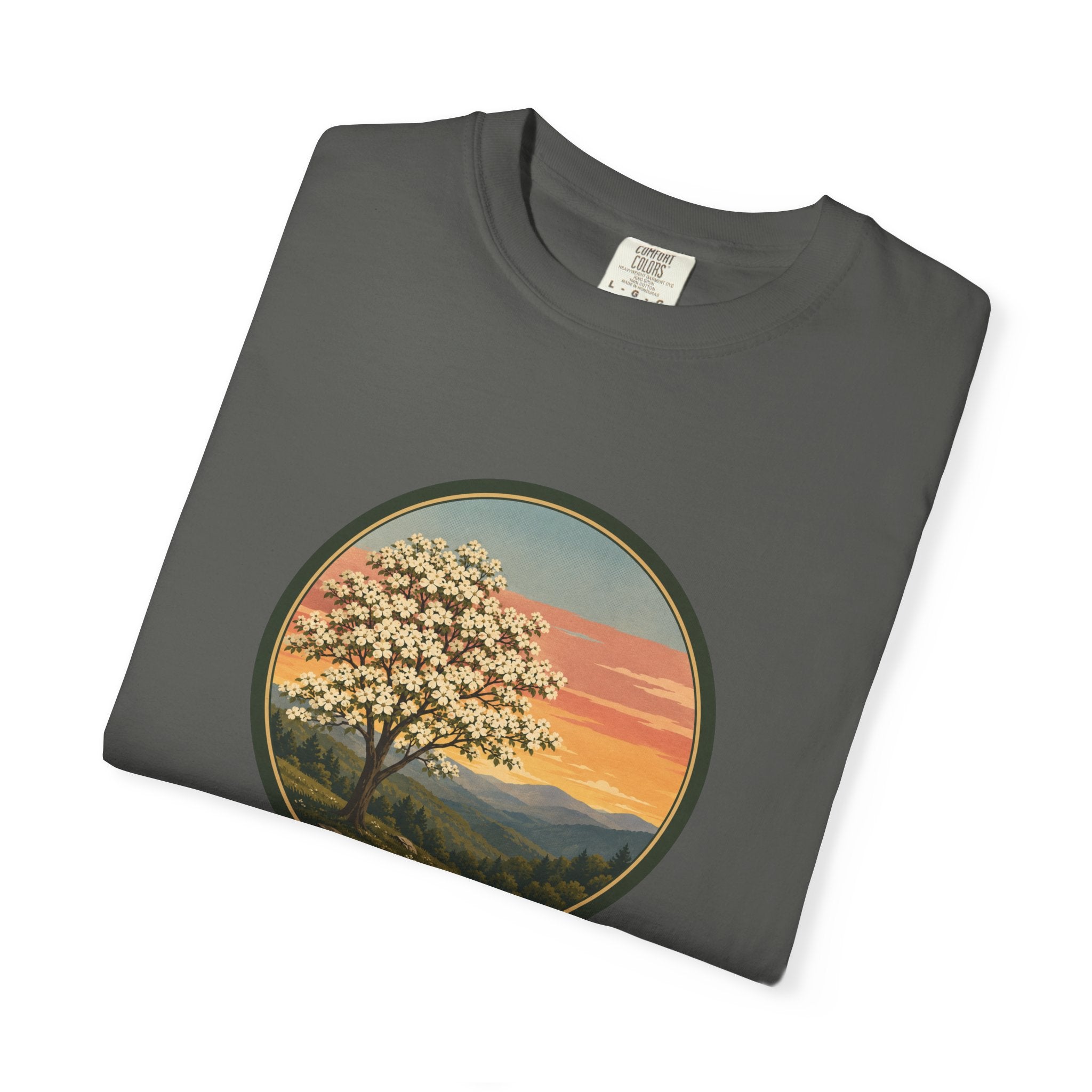 Vintage Sunset Dogwood Tree T-Shirt