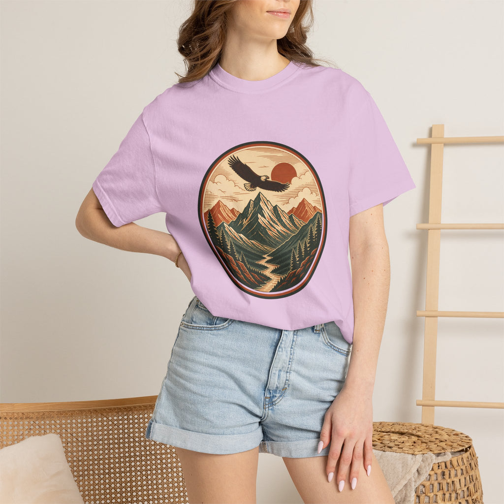 Vintage Mountain Eagle T-Shirt — Retro Outdoor Nature Graphic Tee