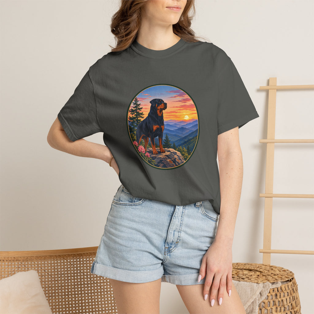 Rottweiler Mountain Sunset T-Shirt