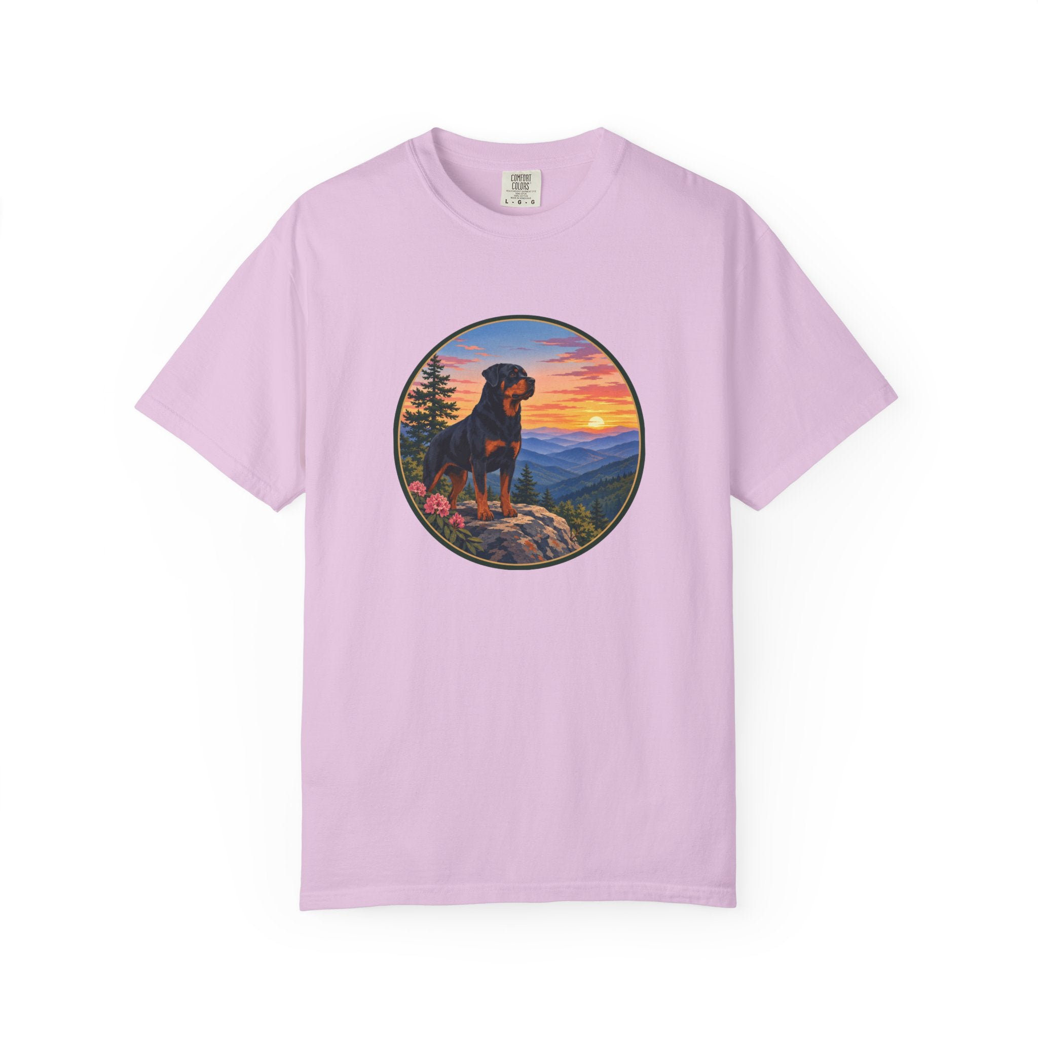 Rottweiler Mountain Sunset T-Shirt