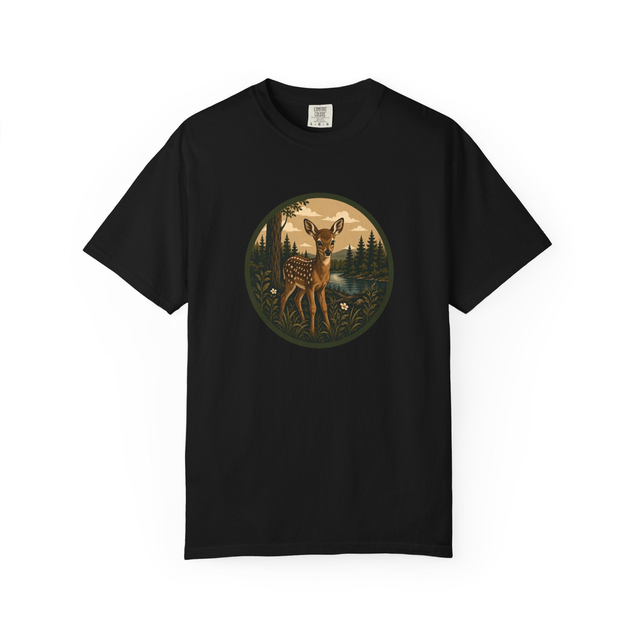 Fawn Forest Tee — Vintage Woodland Deer T-Shirt