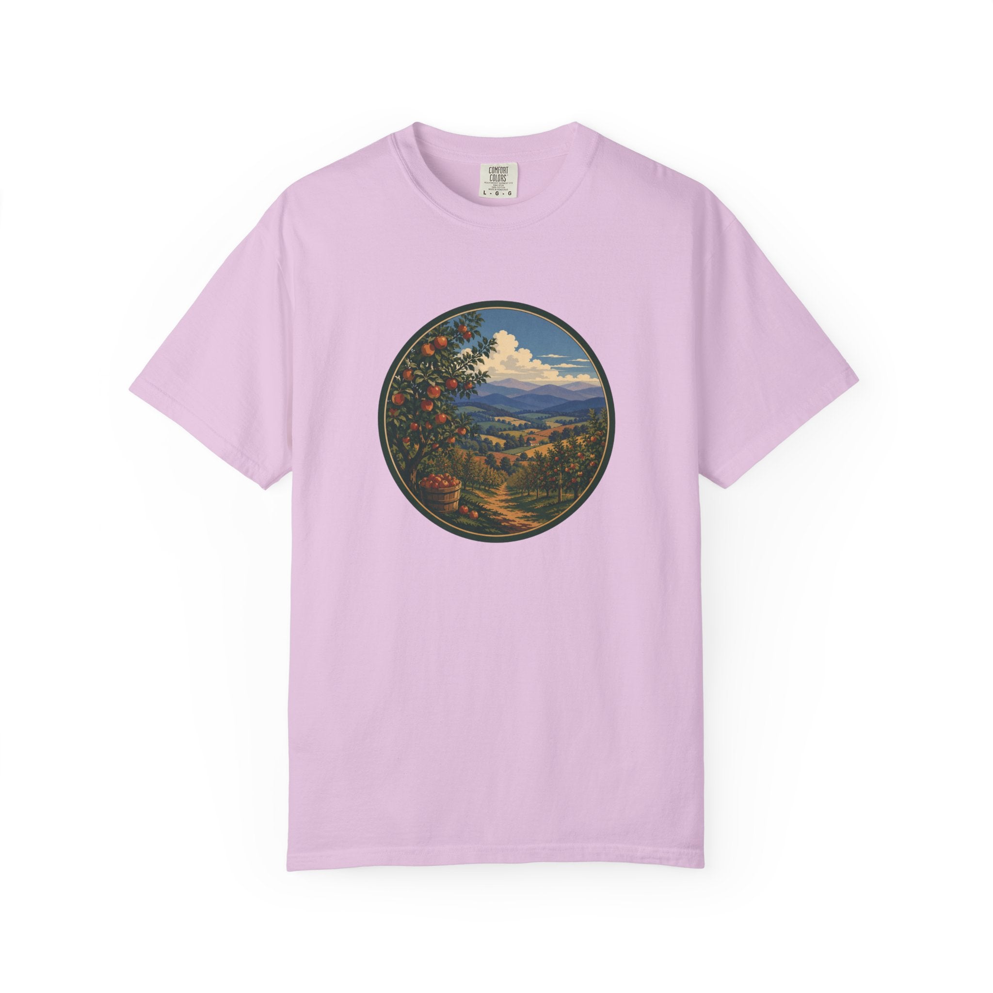 Scenic Apple Orchard Landscape T-Shirt
