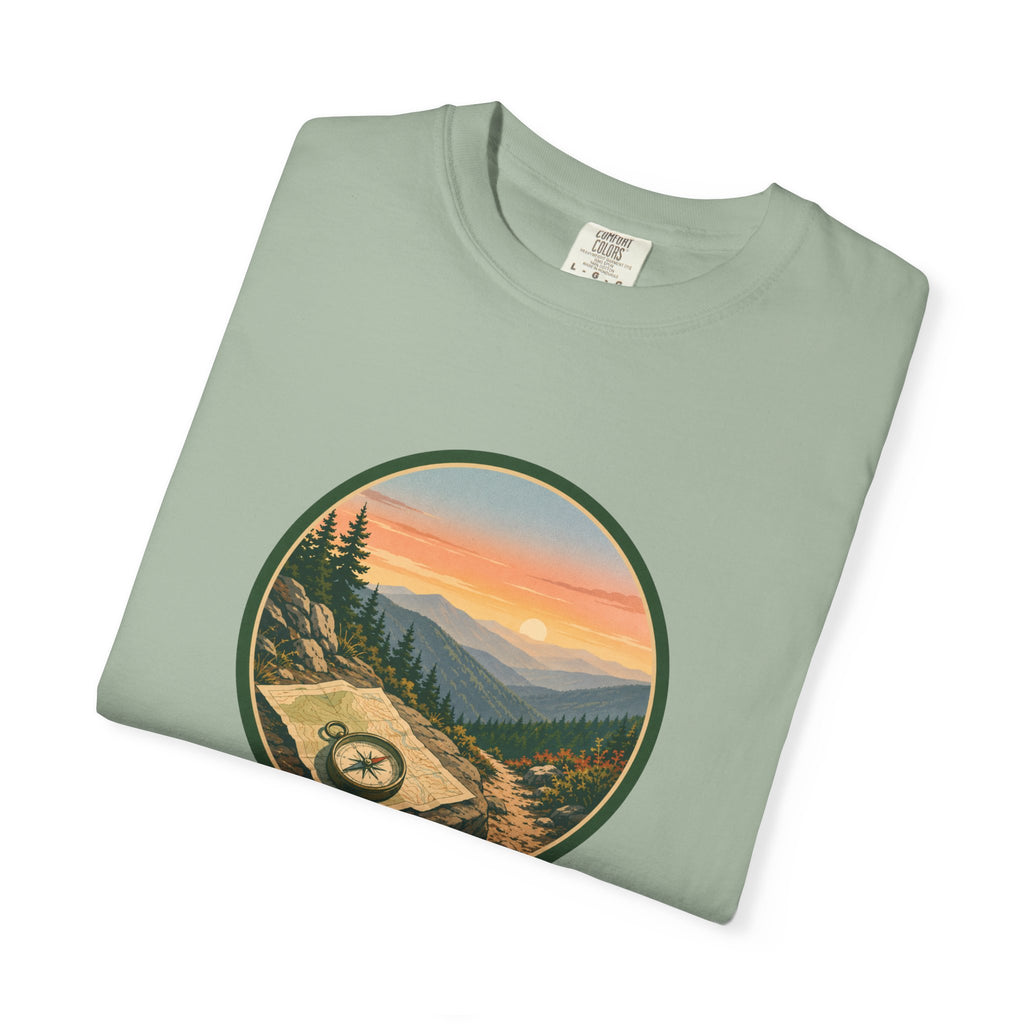 Mountain Hiking T-Shirt — Scenic Trail Vintage Nature Tee