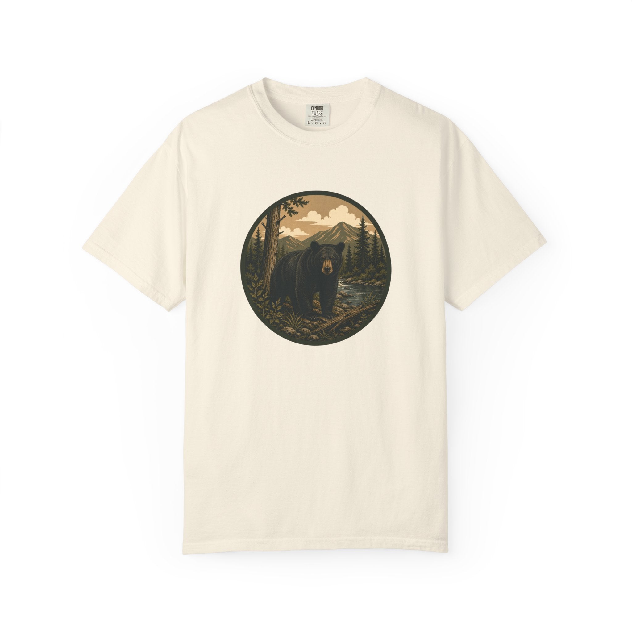 Bear Forest Graphic T-Shirt — Vintage Mountain Wilderness Tee
