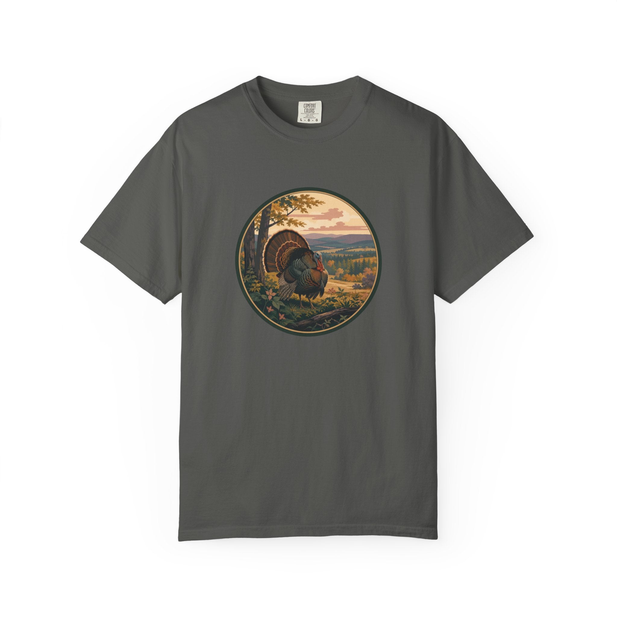 Fall Turkey T-Shirt — Vintage Wildlife Hunting Scene Tee