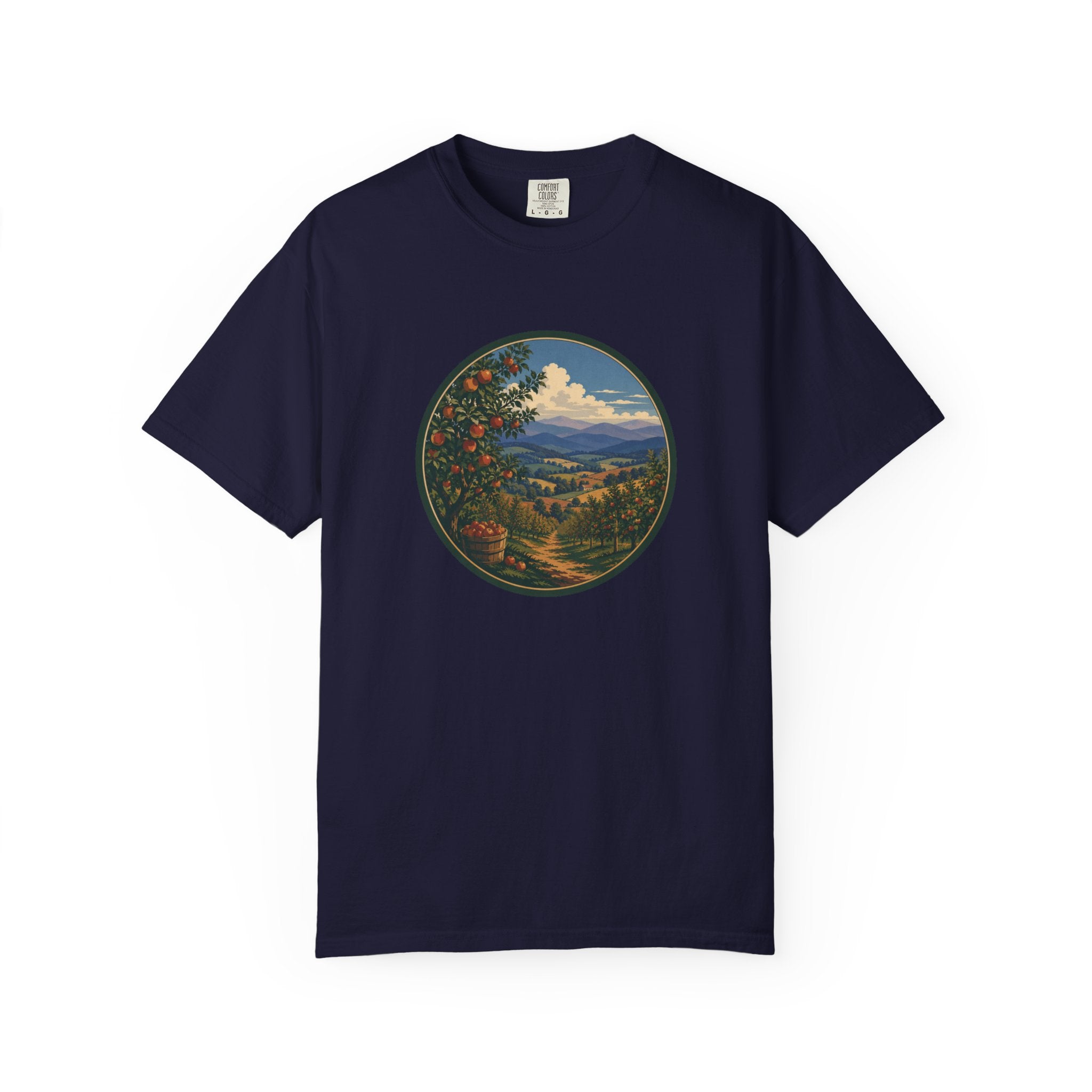 Scenic Apple Orchard Landscape T-Shirt