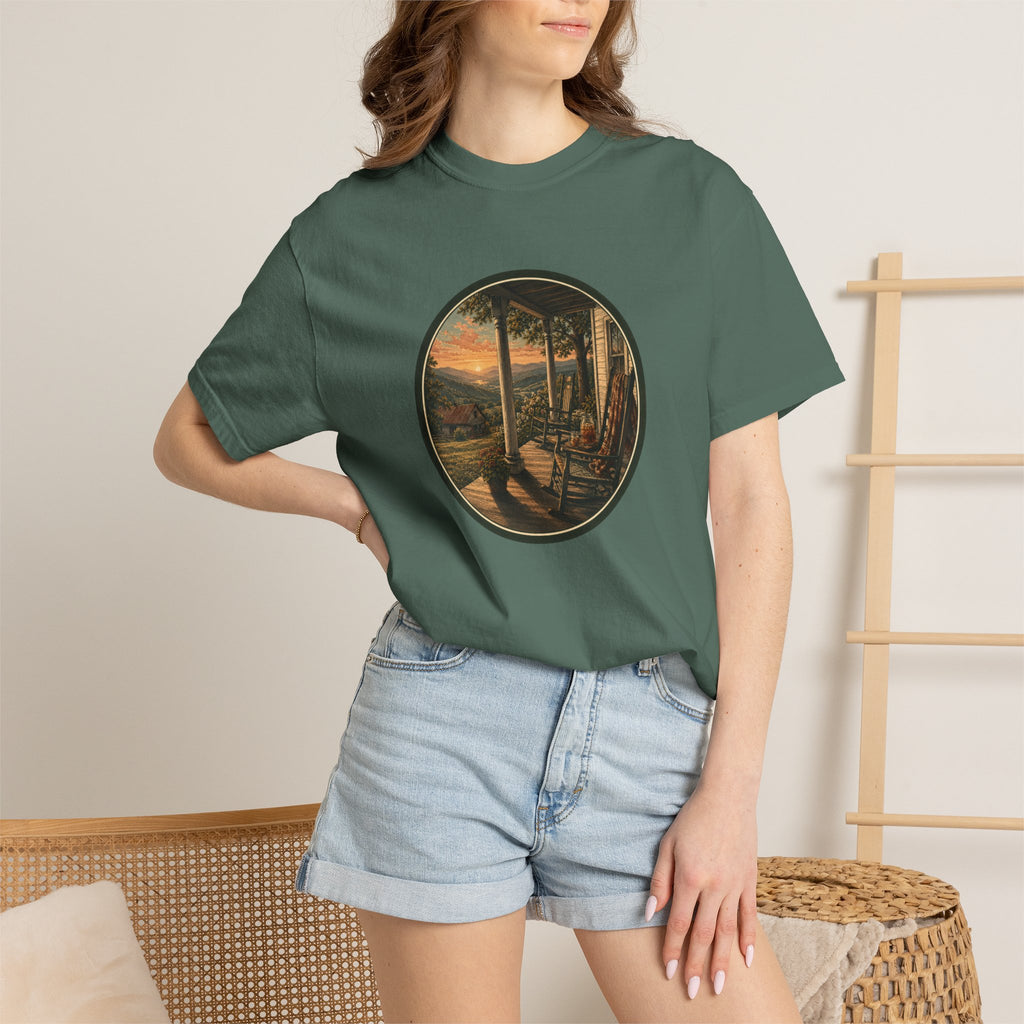Scenic Porch Sunset T-Shirt