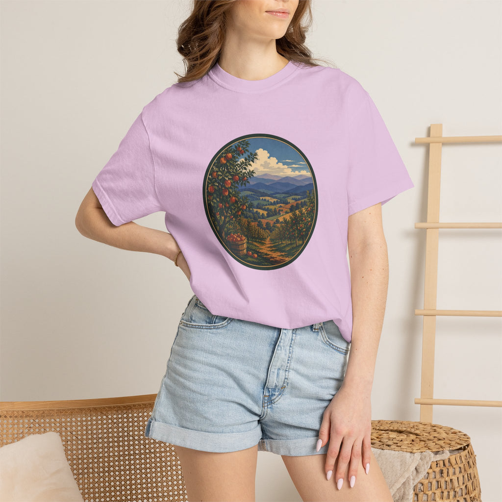 Scenic Apple Orchard Landscape T-Shirt
