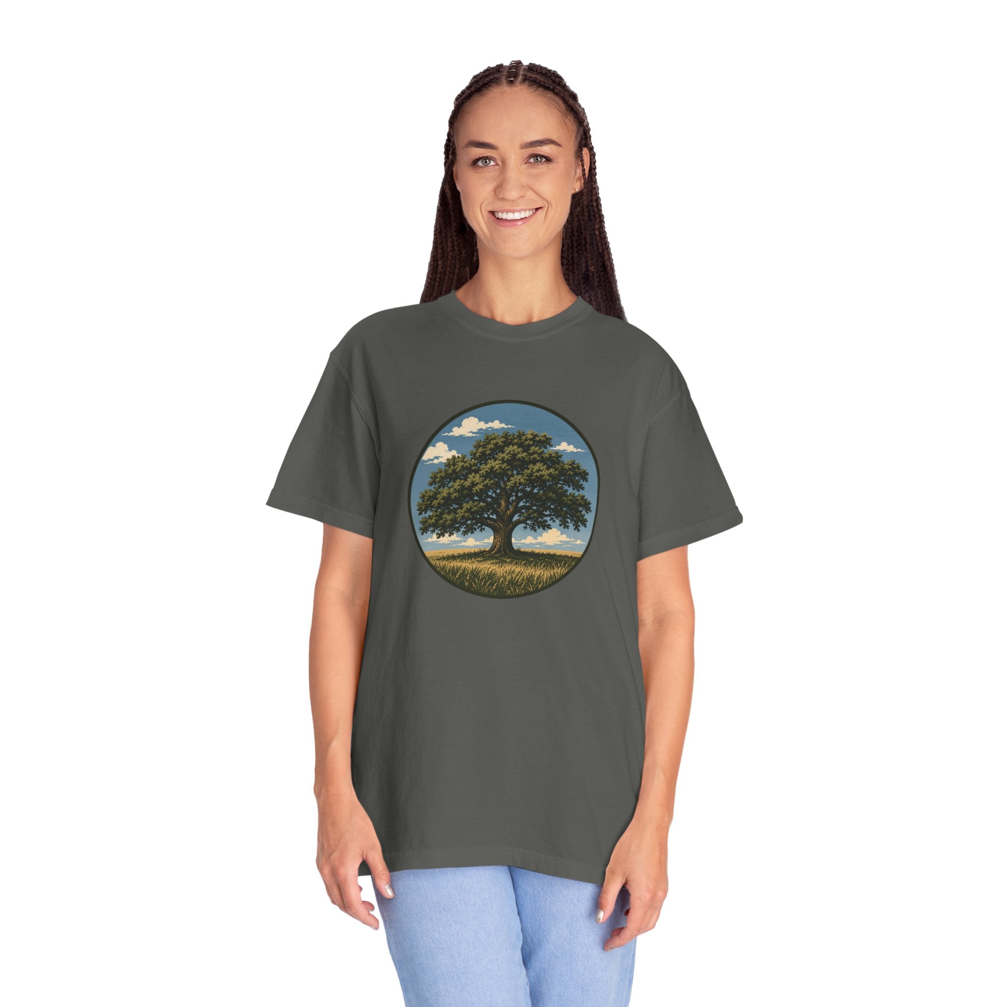 Tree of Life T-Shirt — Vintage Oak Landscape Graphic Tee