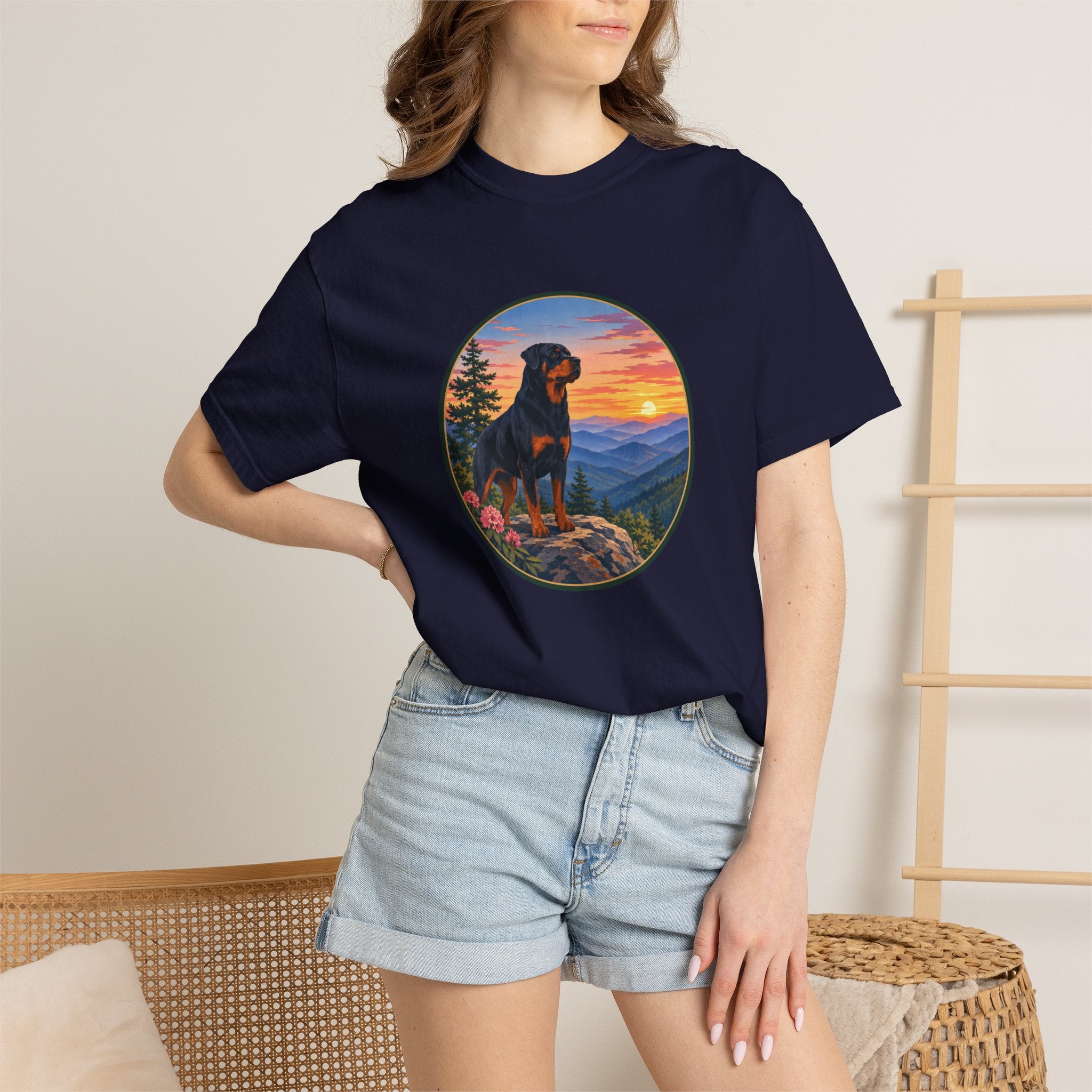 Rottweiler Mountain Sunset T-Shirt
