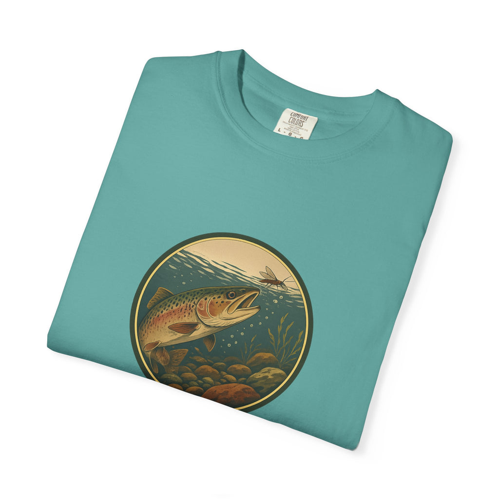 Rainbow Trout  Circle T-Shirt — Vintage Fishing Graphic Tee