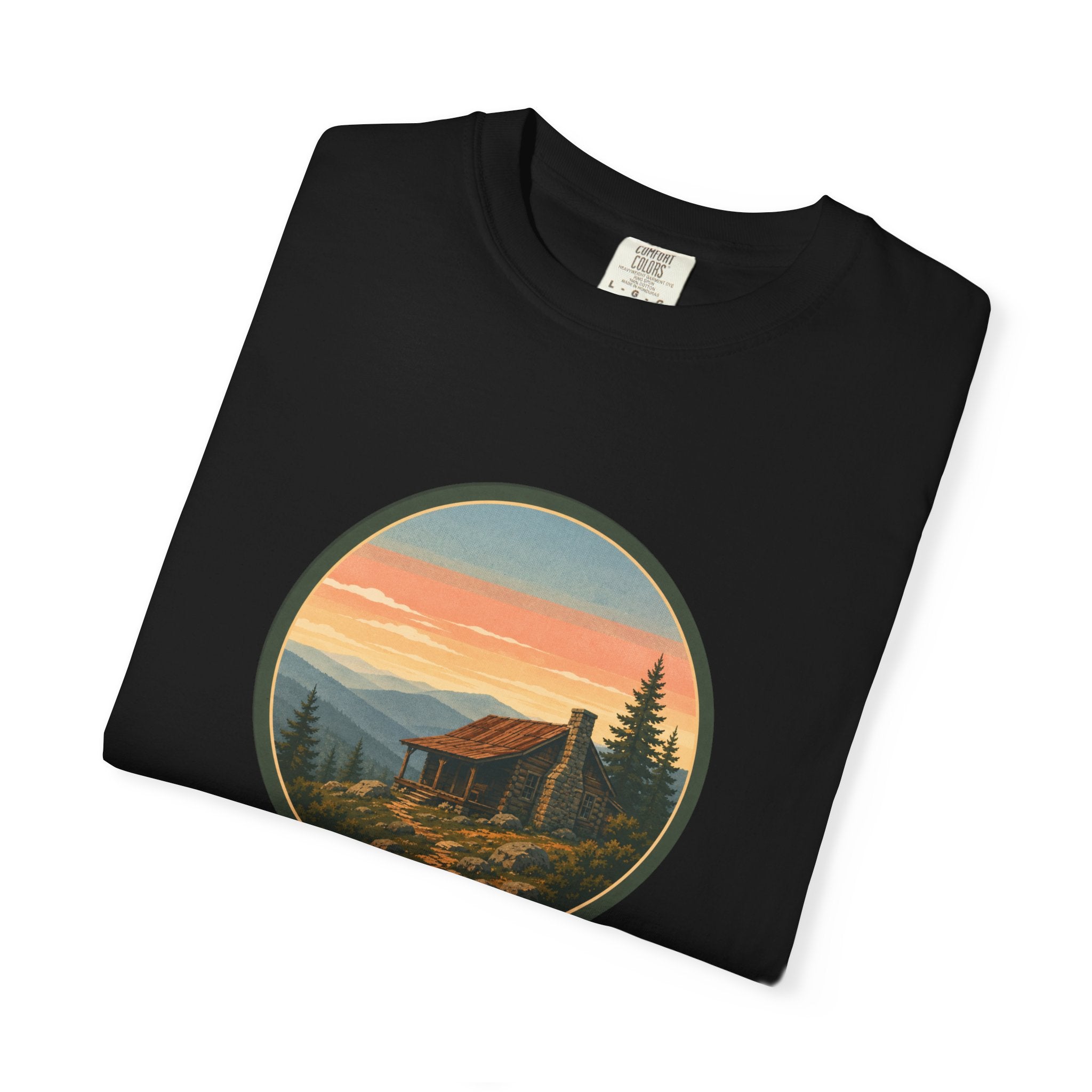 Sunset Cabin Mountain T-Shirt