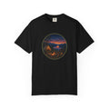 Camping Sunset T-Shirt — Riverside Campfire Night Scene