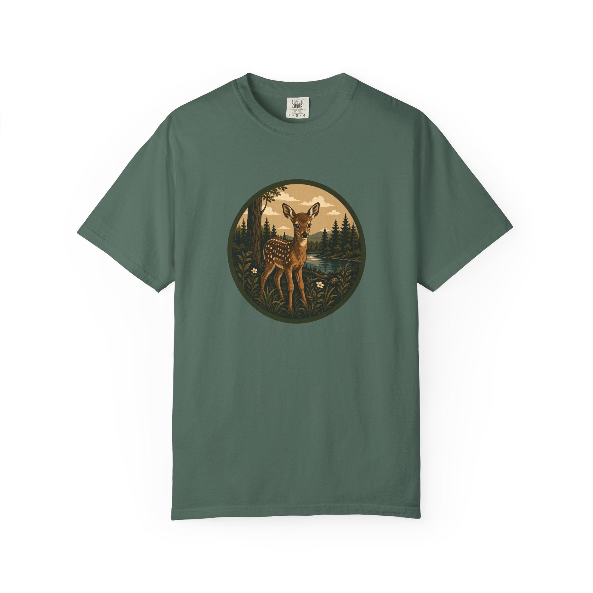 Fawn Forest Tee — Vintage Woodland Deer T-Shirt