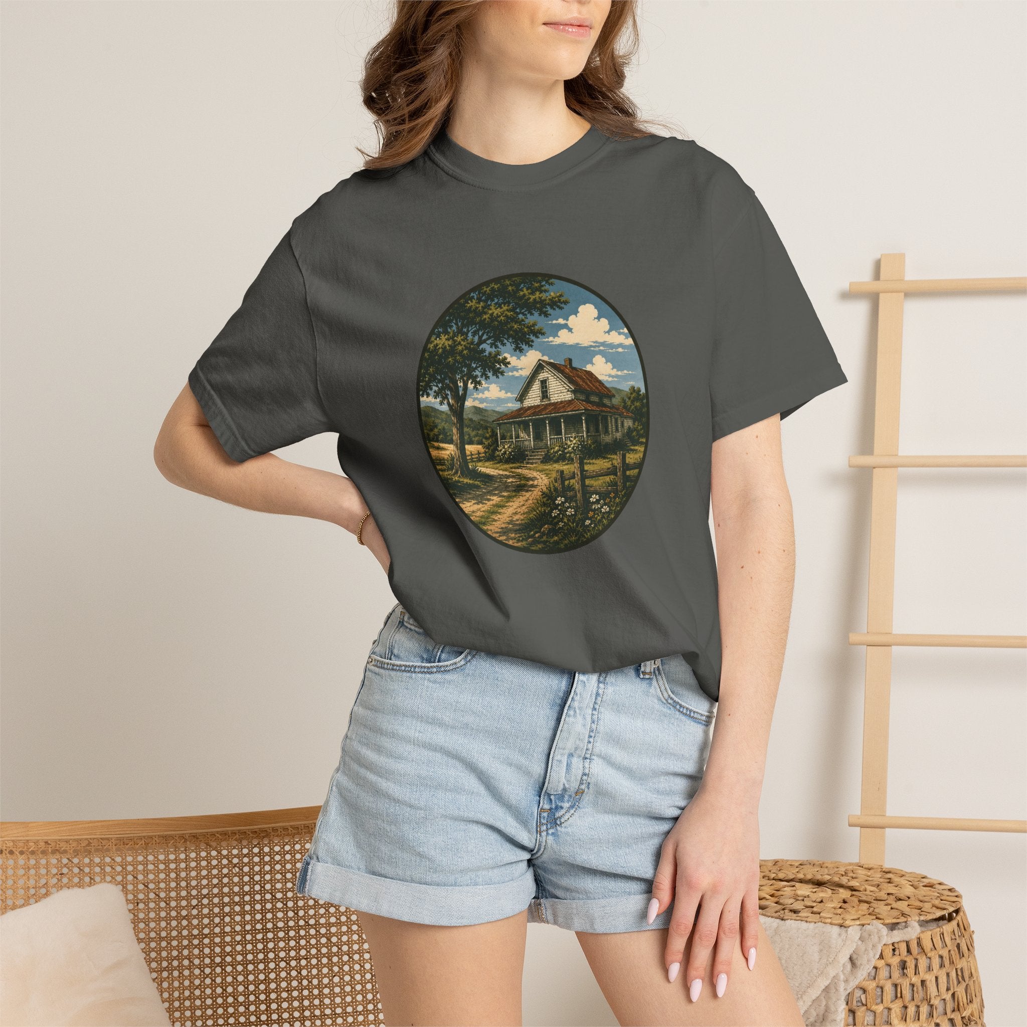 Vintage Country Cottage T-Shirt
