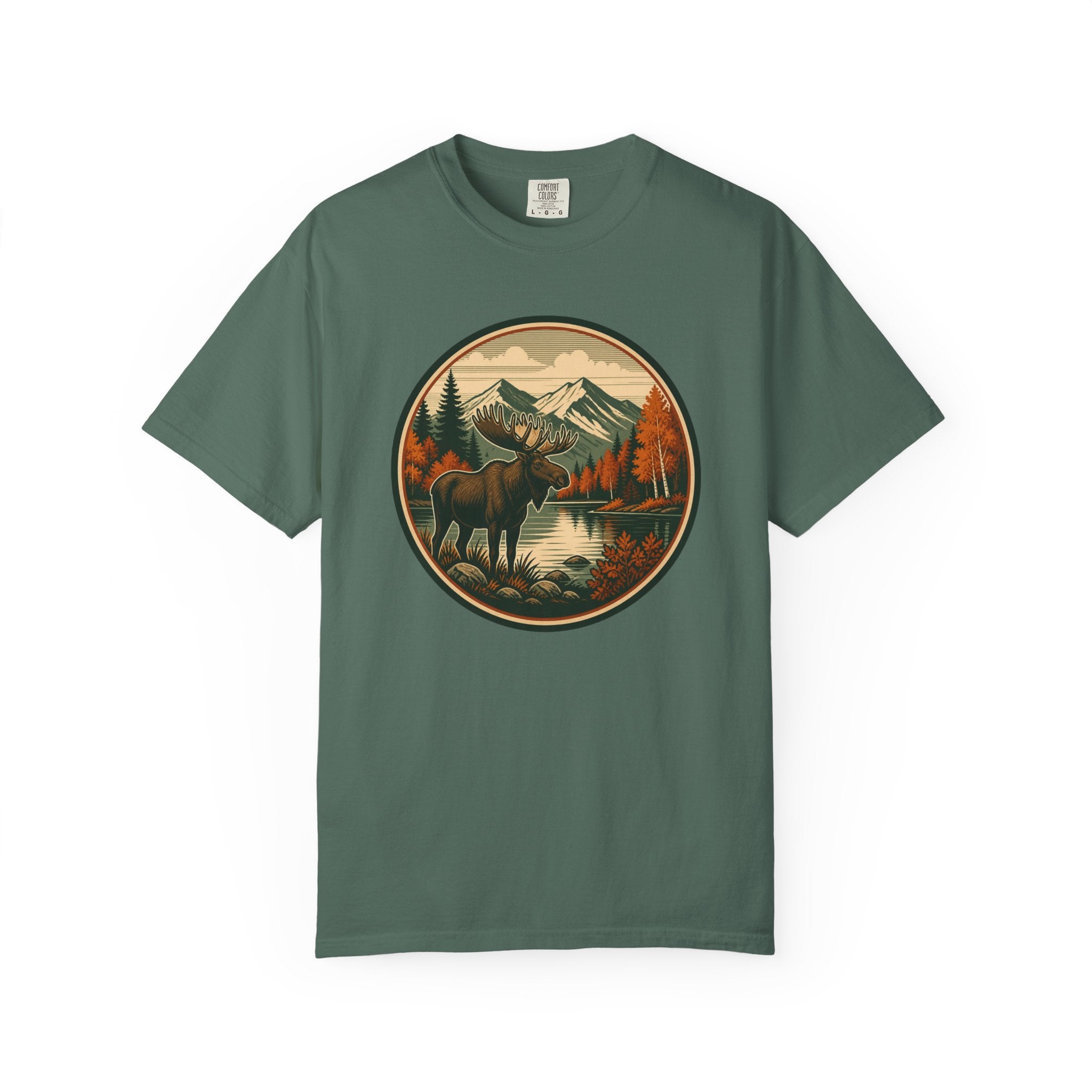 Moose Mountain Scenic T‑Shirt — Vintage Wilderness Camp Tee