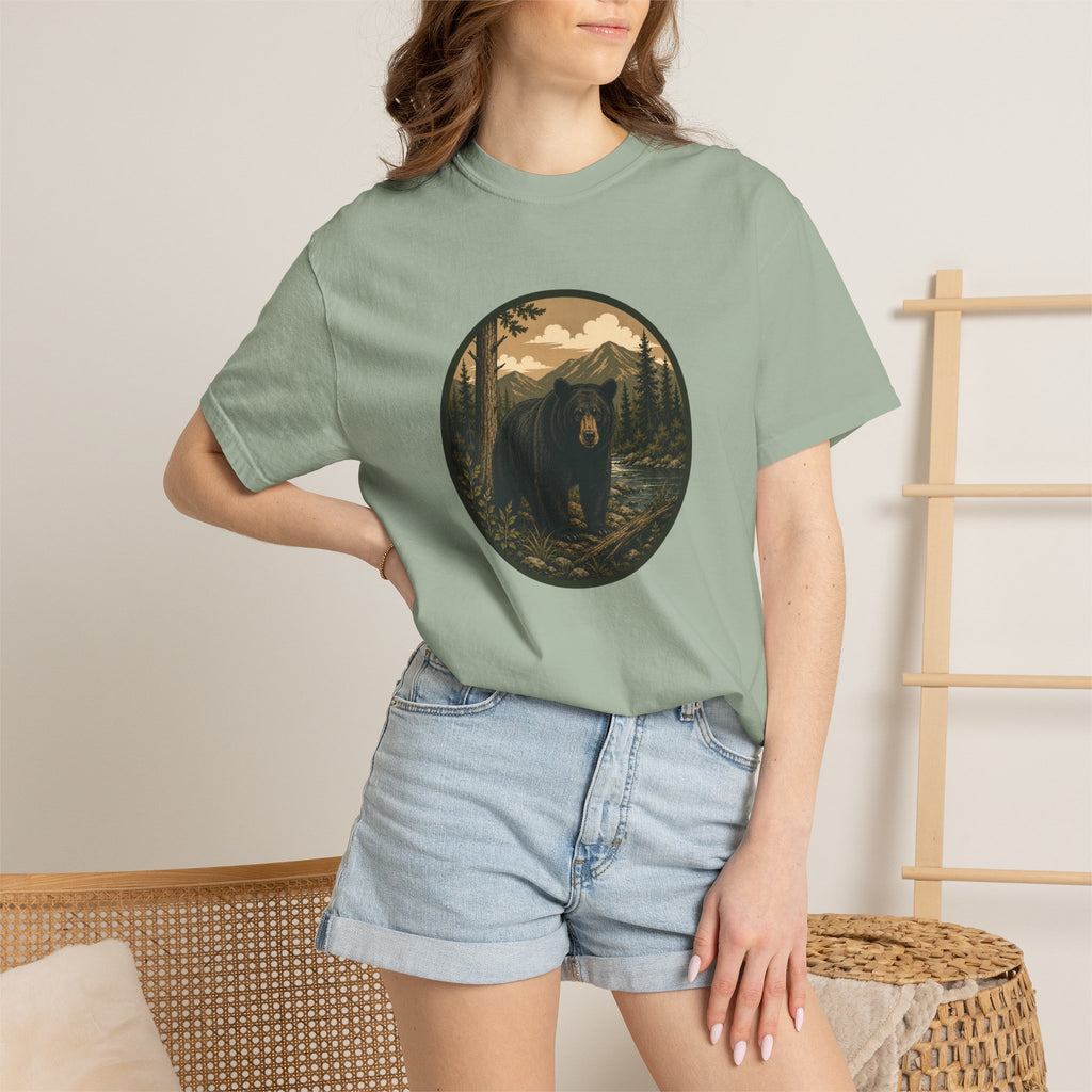 Bear Forest Graphic T-Shirt — Vintage Mountain Wilderness Tee
