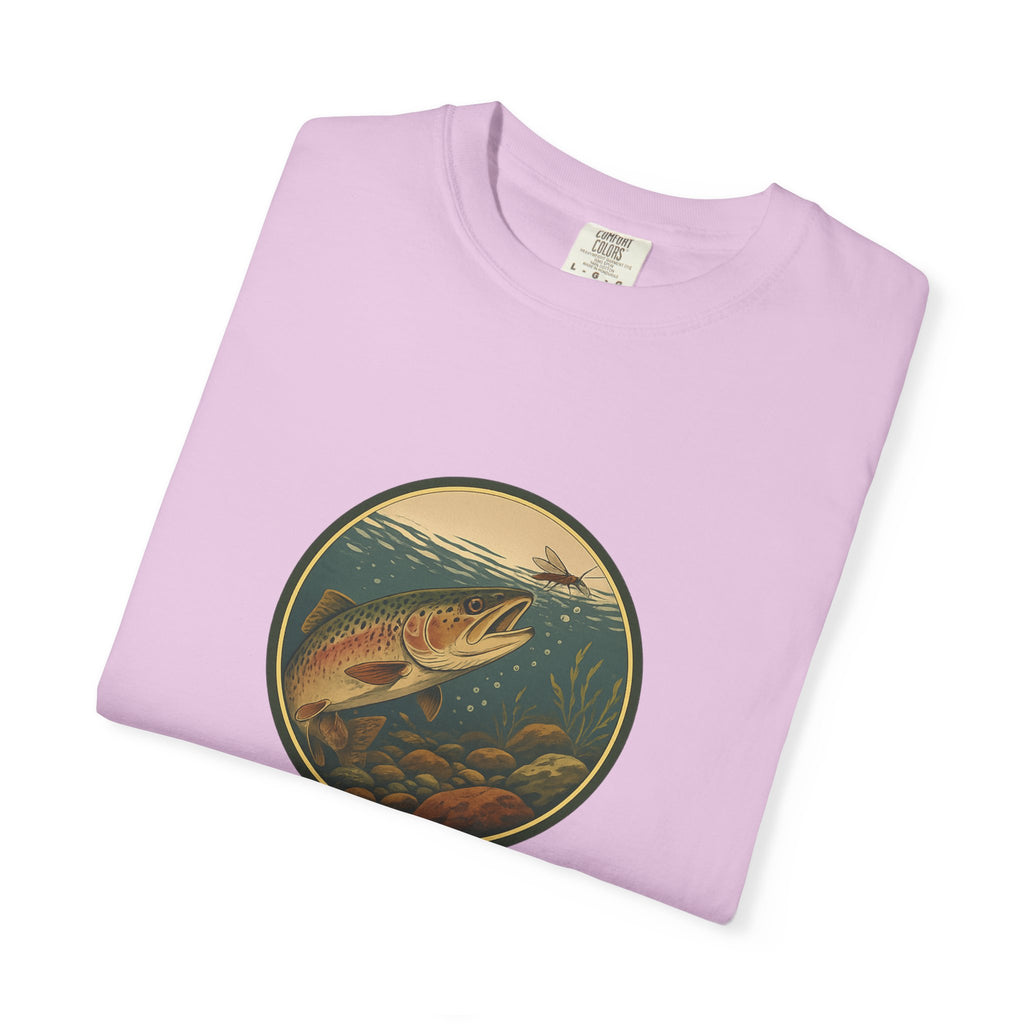 Rainbow Trout  Circle T-Shirt — Vintage Fishing Graphic Tee