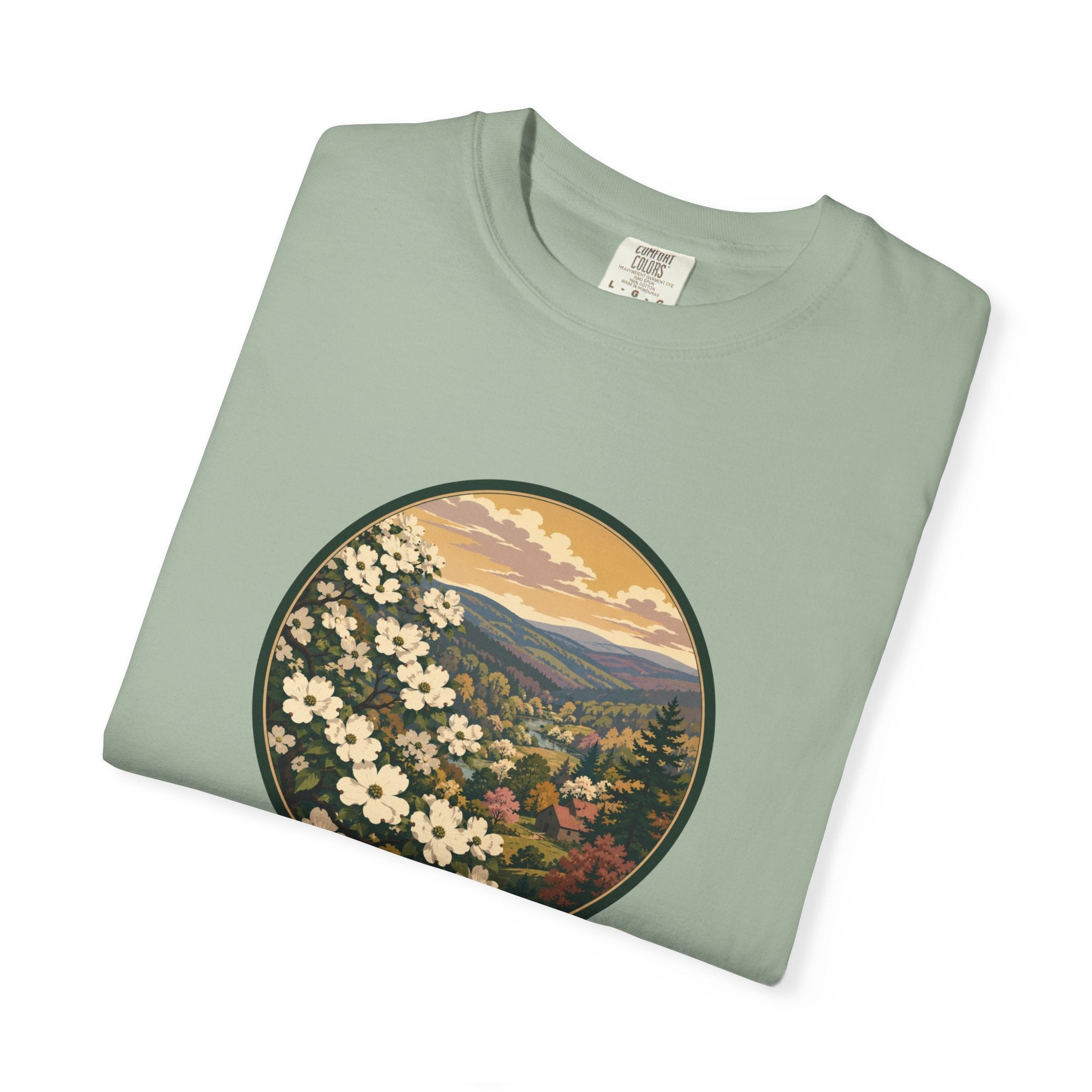 Blue Ridge Blooms T-Shirt — Vintage Wildflower Scenic Tee