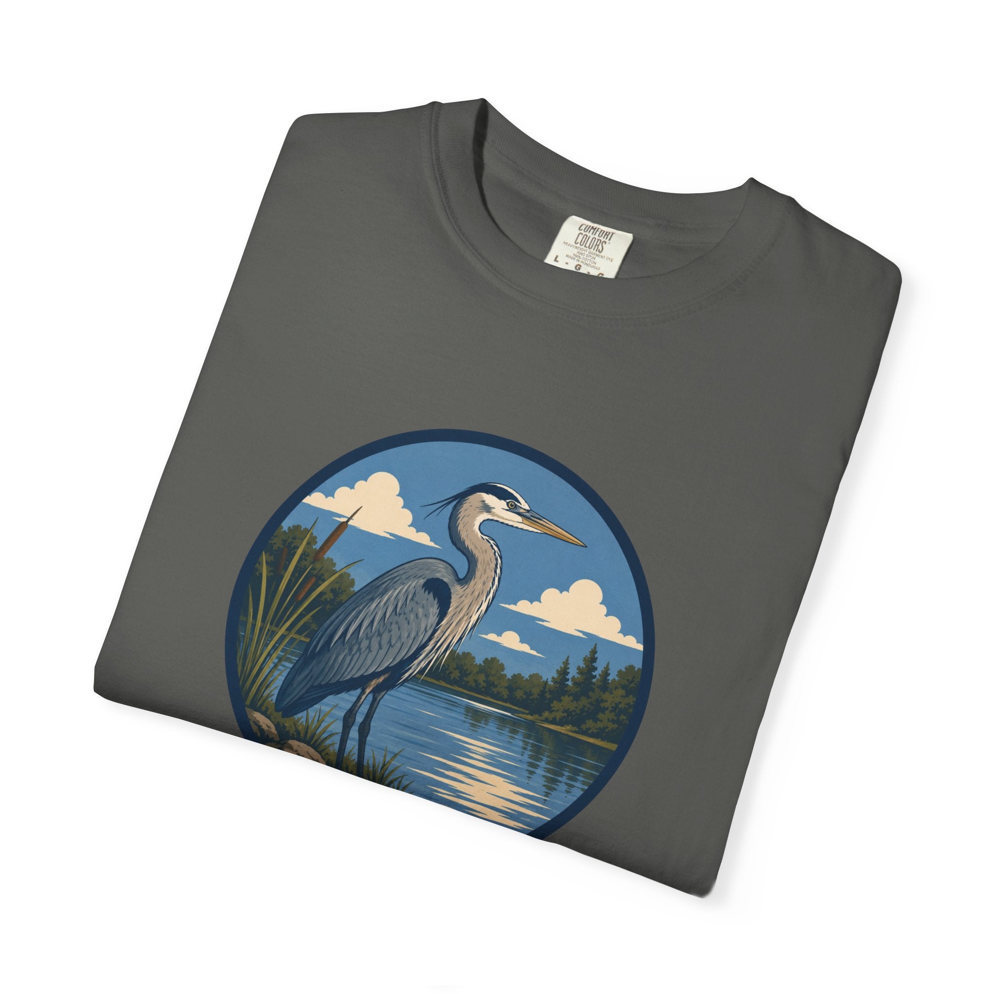 Heron Lake T-Shirt — Scenic Wildlife Nature Tee