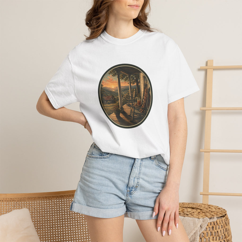 Scenic Porch Sunset T-Shirt