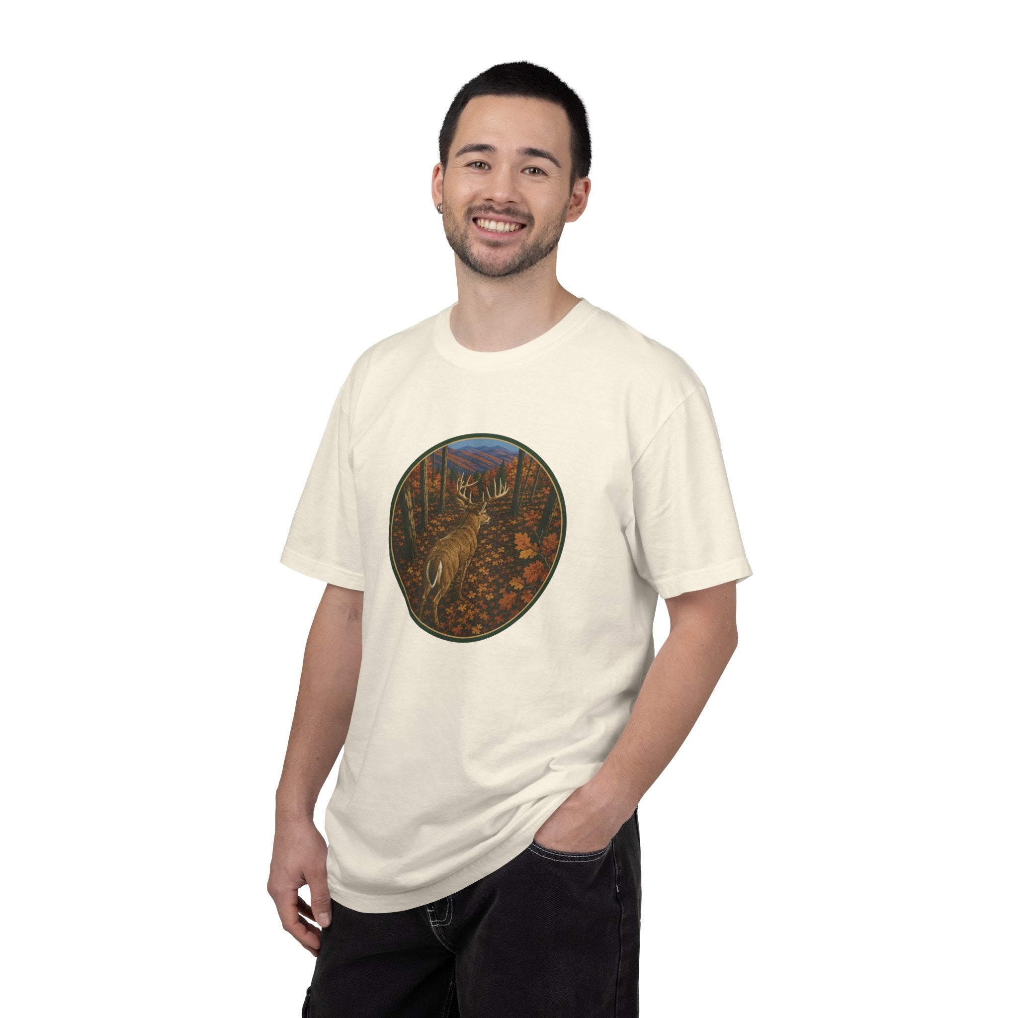 Trophy Whitetail Graphic T-Shirt — Buck in Rut Nature Tee