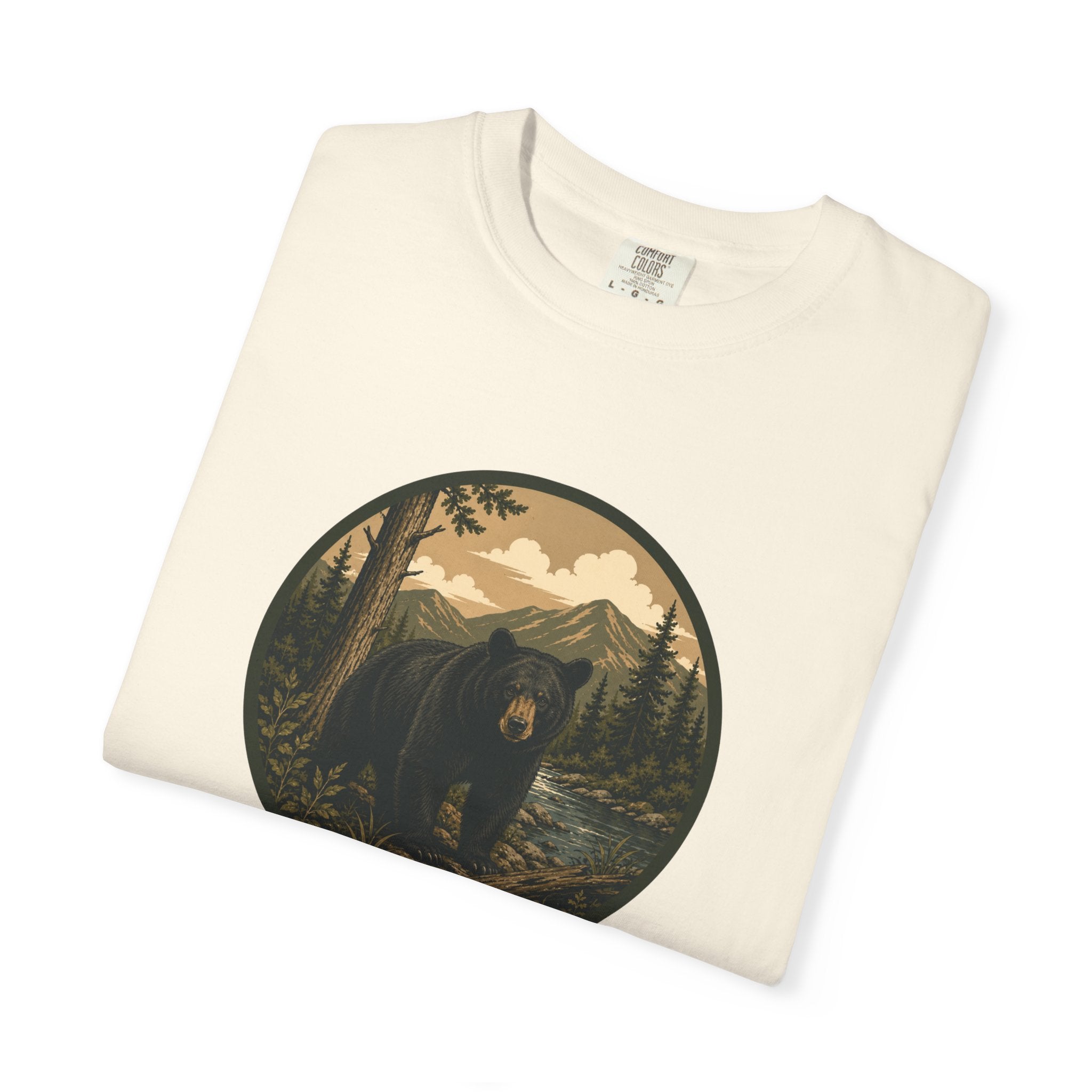 Bear Forest Graphic T-Shirt — Vintage Mountain Wilderness Tee