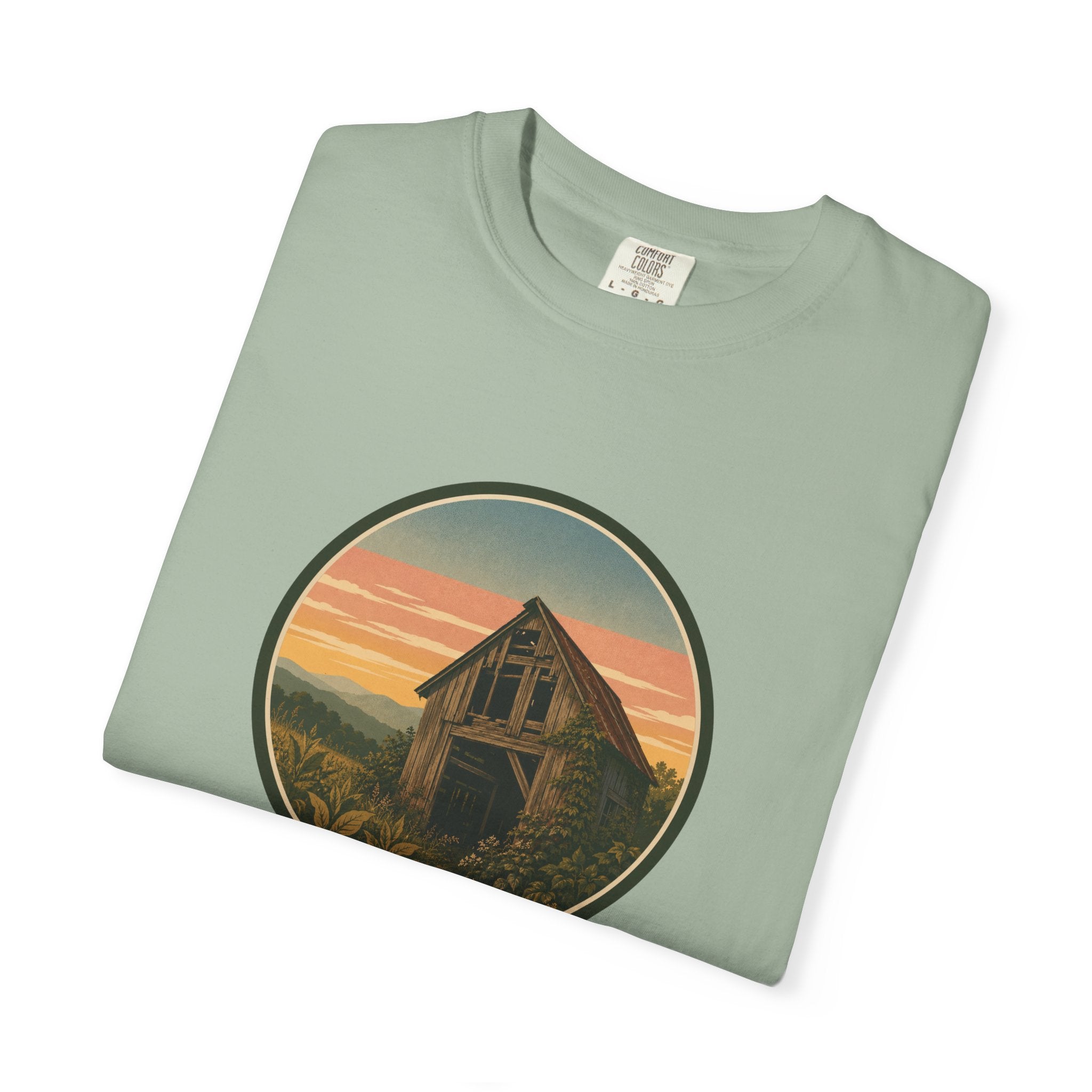 Vintage Tobacco Barn Sunset T-Shirt