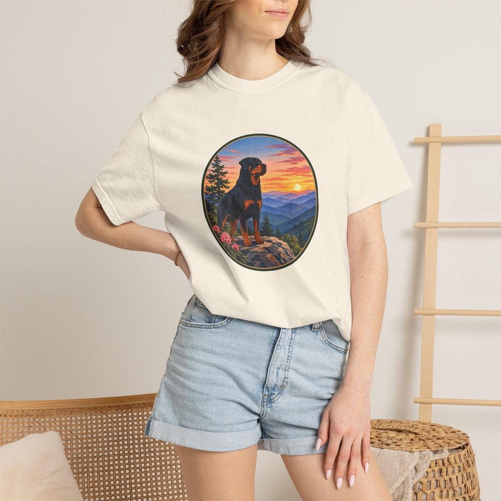 Rottweiler Mountain Sunset T-Shirt