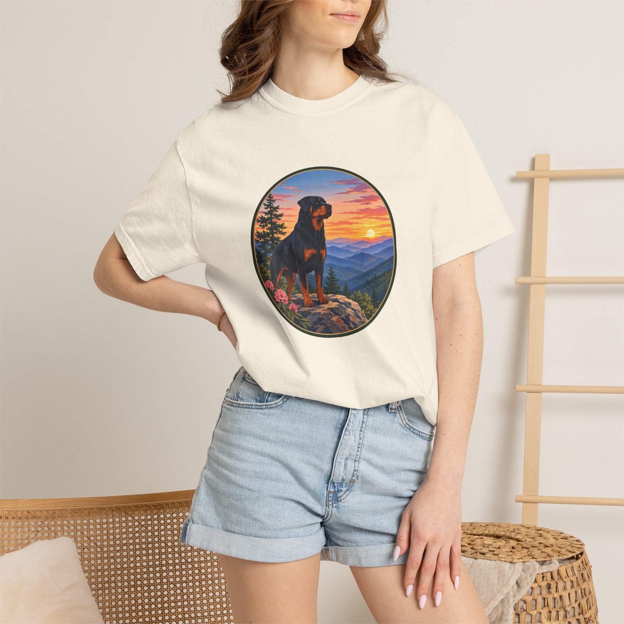 Rottweiler Mountain Sunset T-Shirt