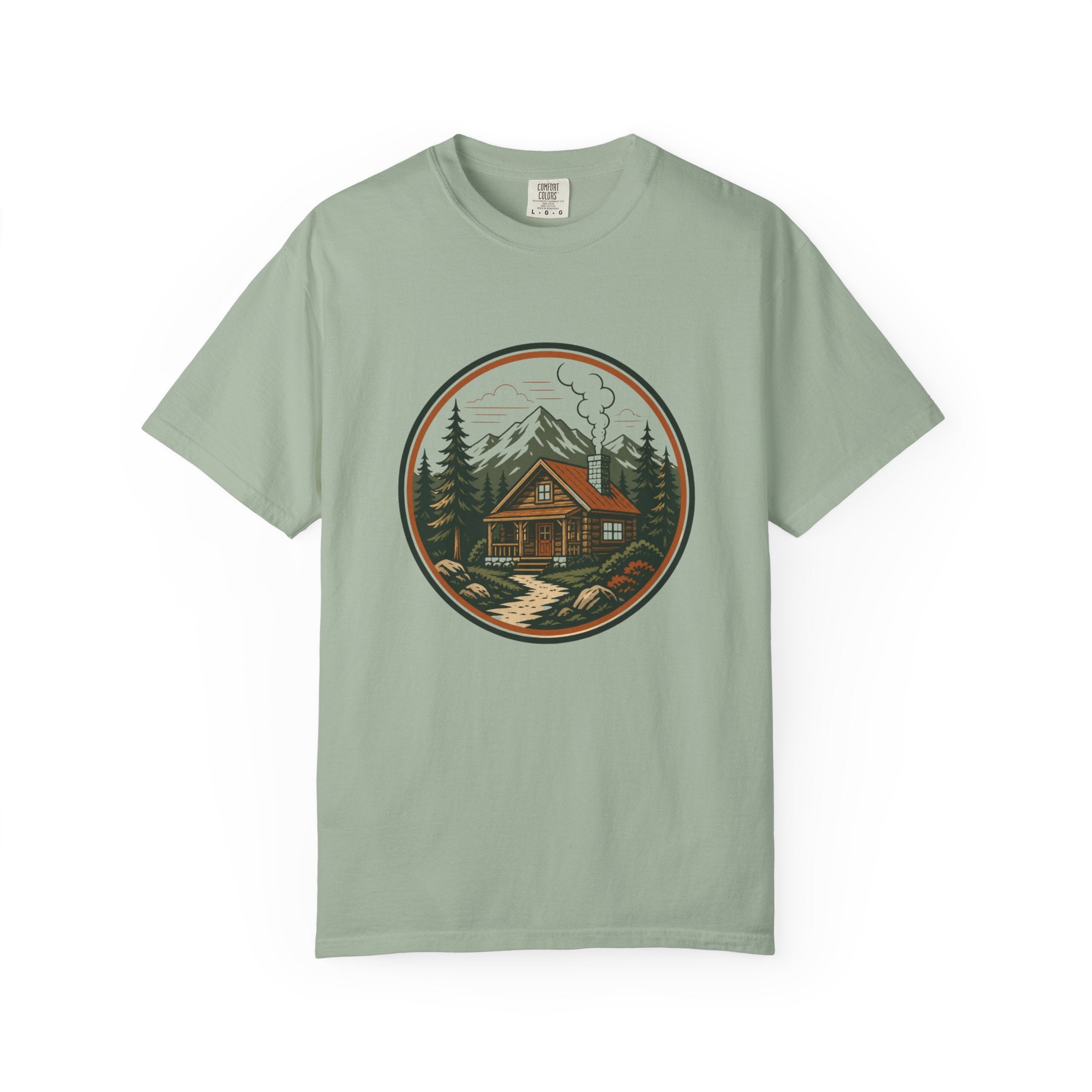 Cabin In The Woods T-Shirt — Rustic Mountain Cabin Graphic Tee