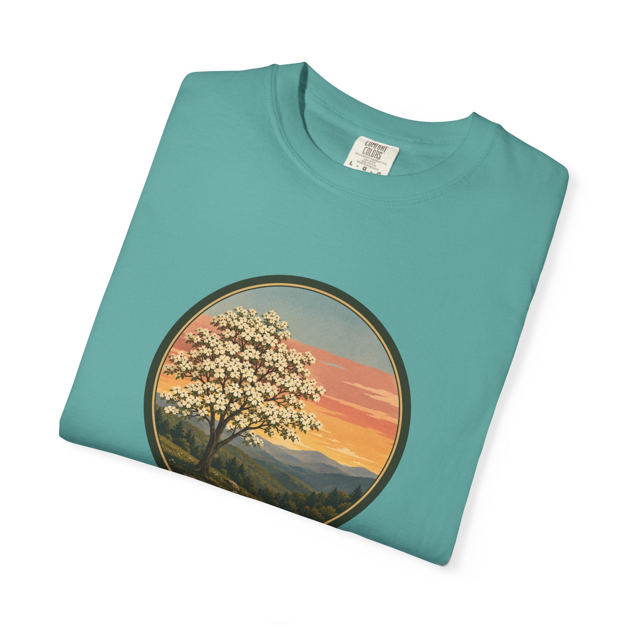 Vintage Sunset Dogwood Tree T-Shirt
