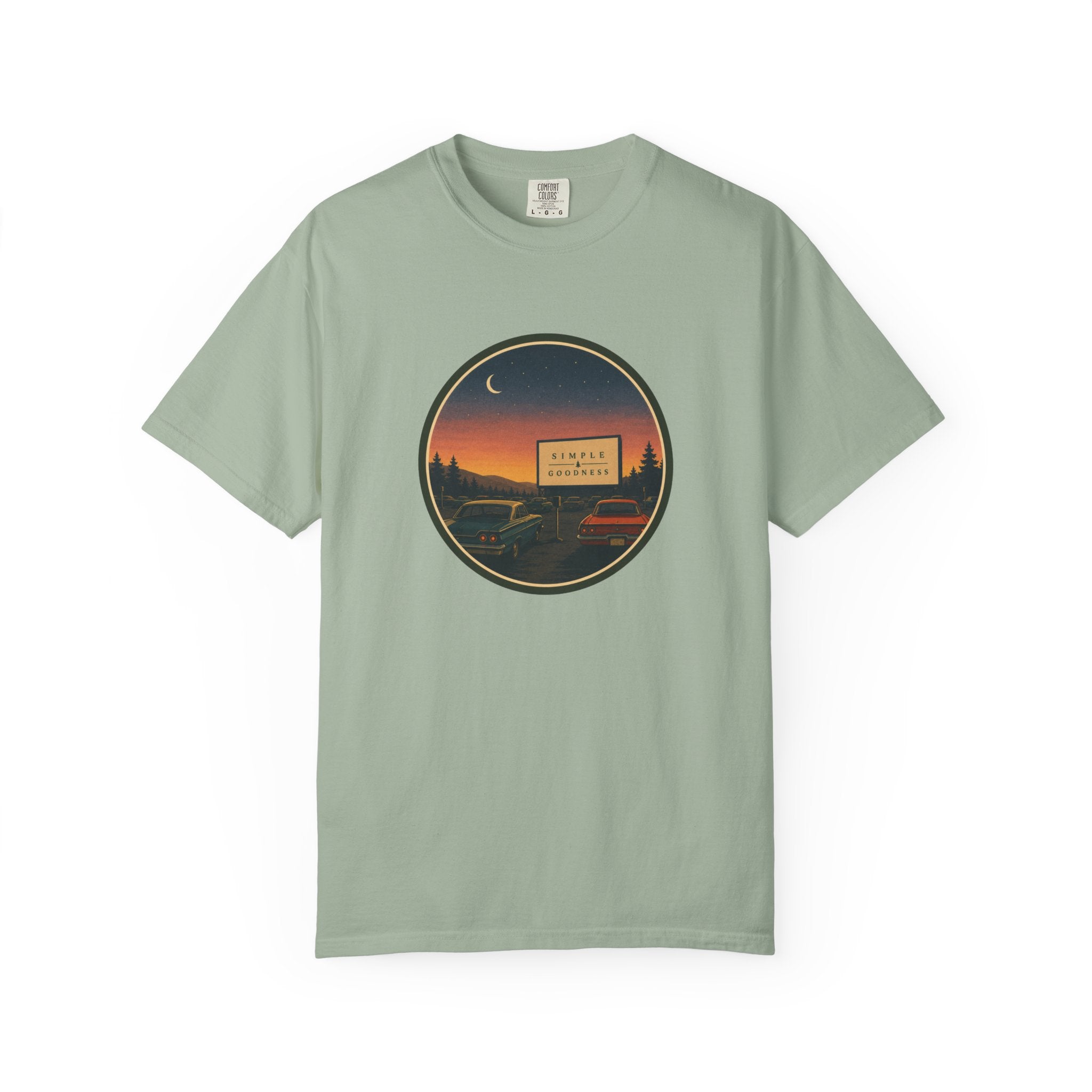 Vintage Drive-In Movie T-Shirt — Scenic Retro Outdoors Tee