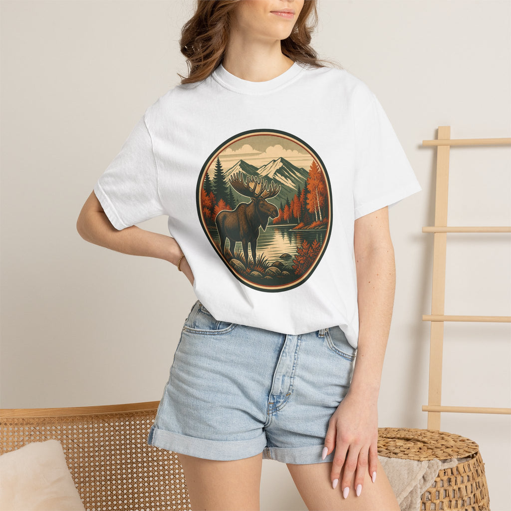 Moose Mountain Scenic T‑Shirt — Vintage Wilderness Camp Tee