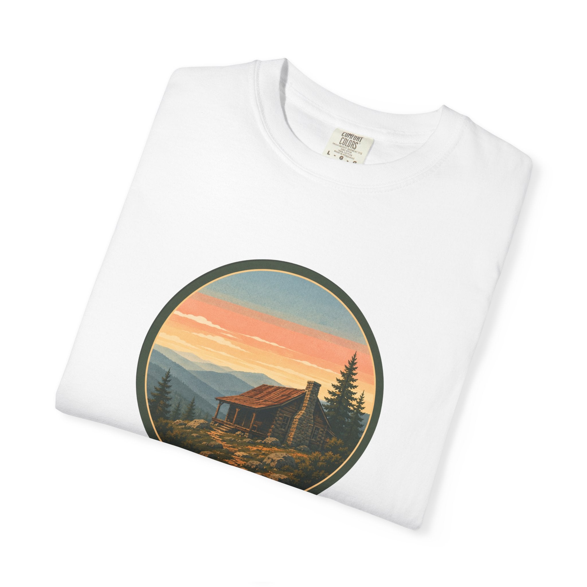 Sunset Cabin Mountain T-Shirt
