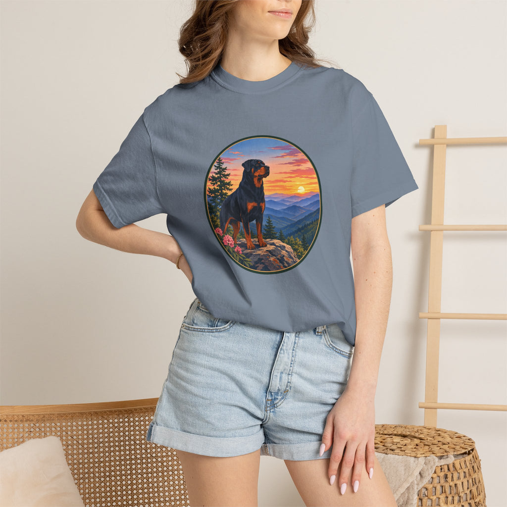 Rottweiler Mountain Sunset T-Shirt