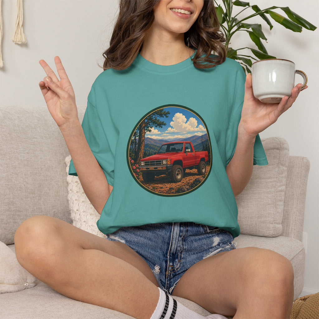 Adventure Truck T-Shirt — Vintage Red 4x4 Off-Road Graphic Tee