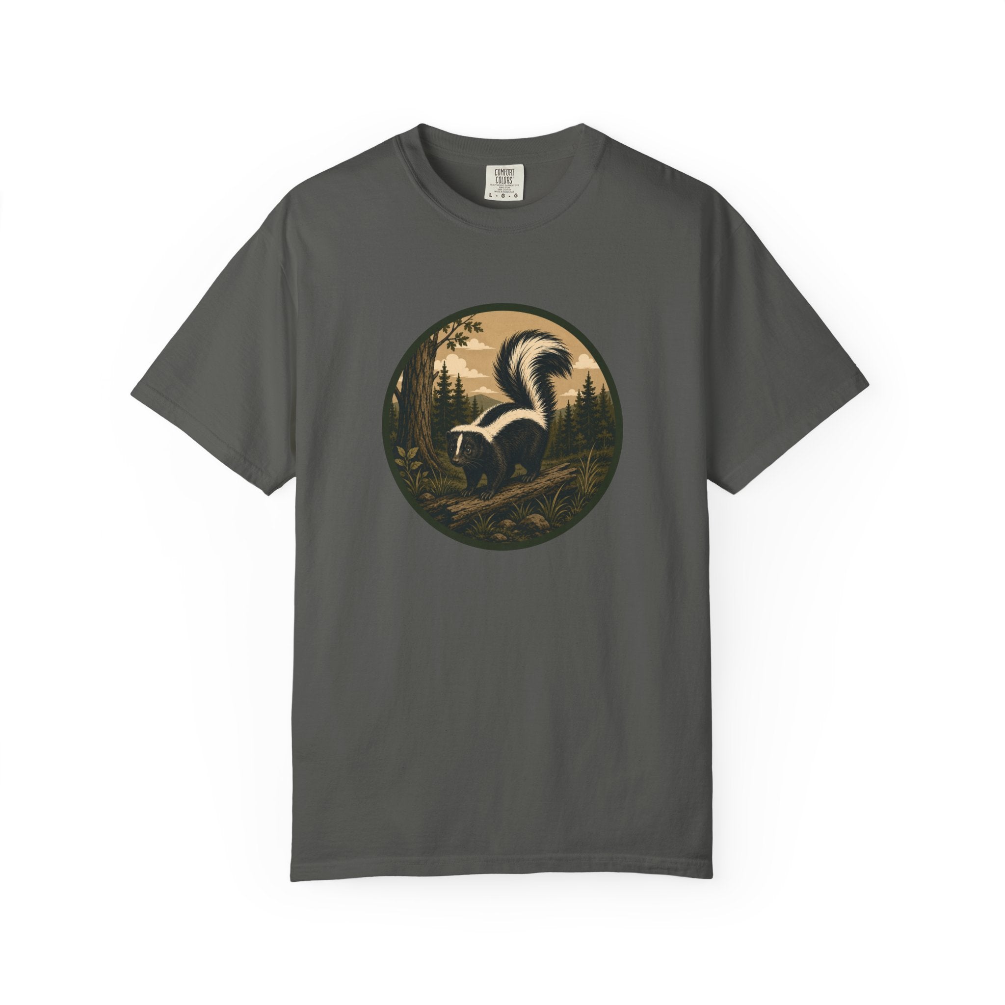 Skunk Forest T-Shirt — Vintage Woodland Wildlife Tee